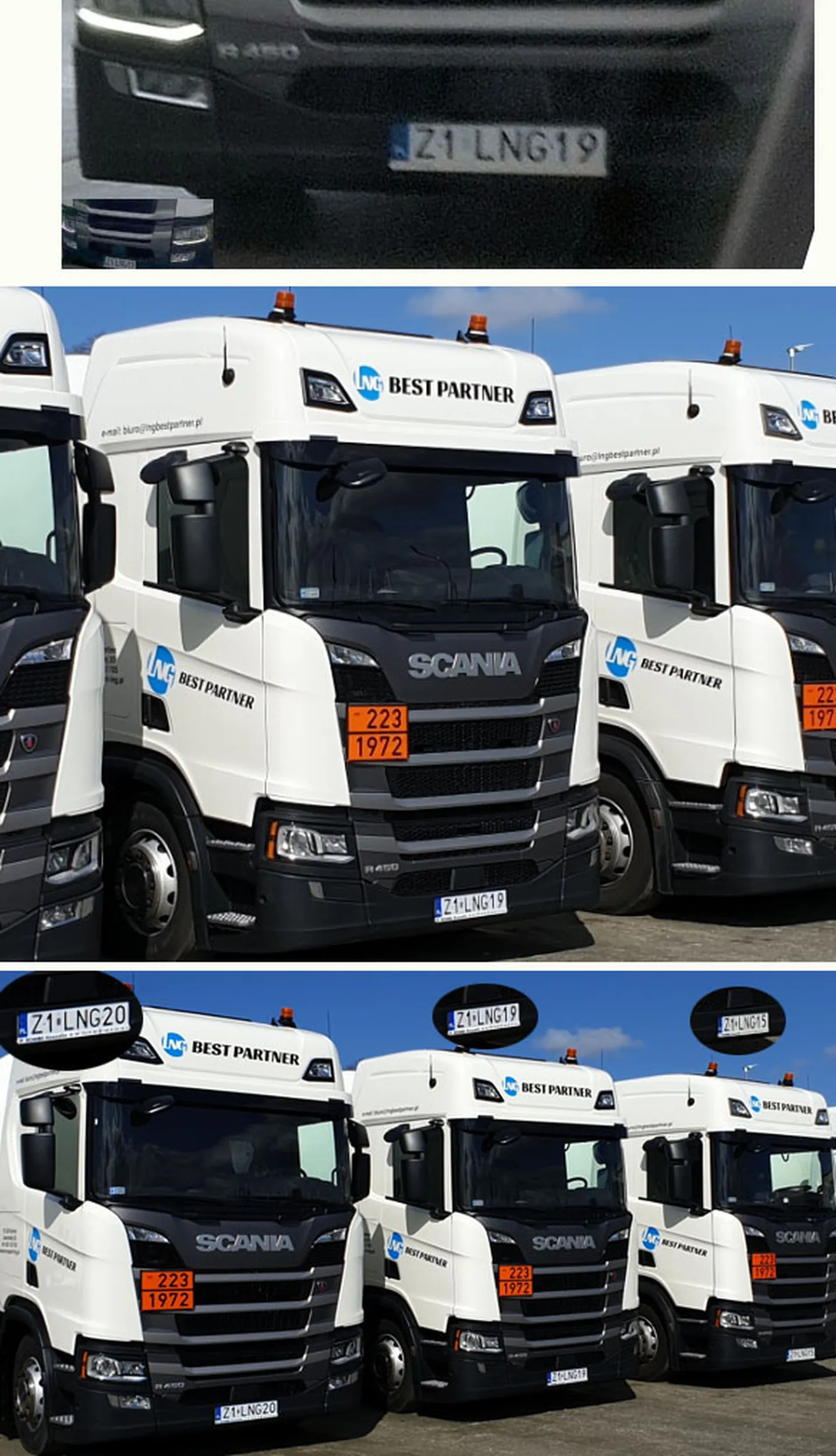 Fajny numer, blacha Z1 LNG19