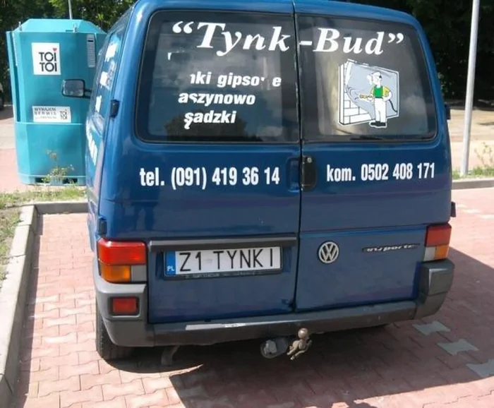 Fajny numer, blacha Z1 TYNKI