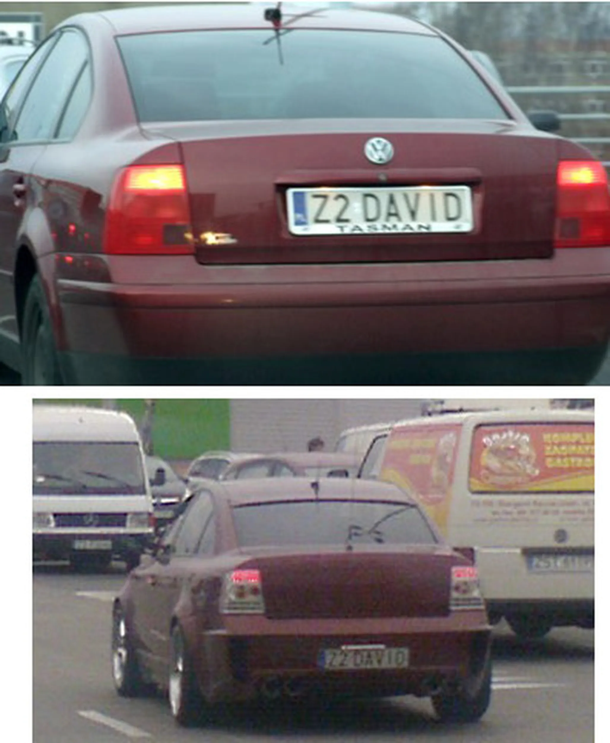 Fajny numer, blacha Z2 DAVID