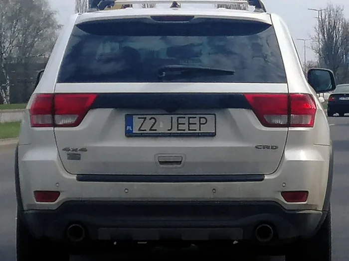 Fajny numer, blacha Z2 JEEP