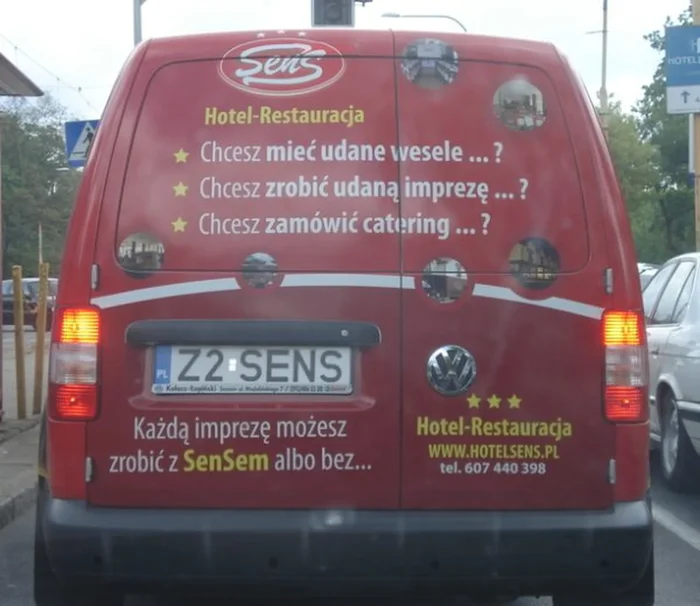 Fajny numer, blacha Z2 SENS