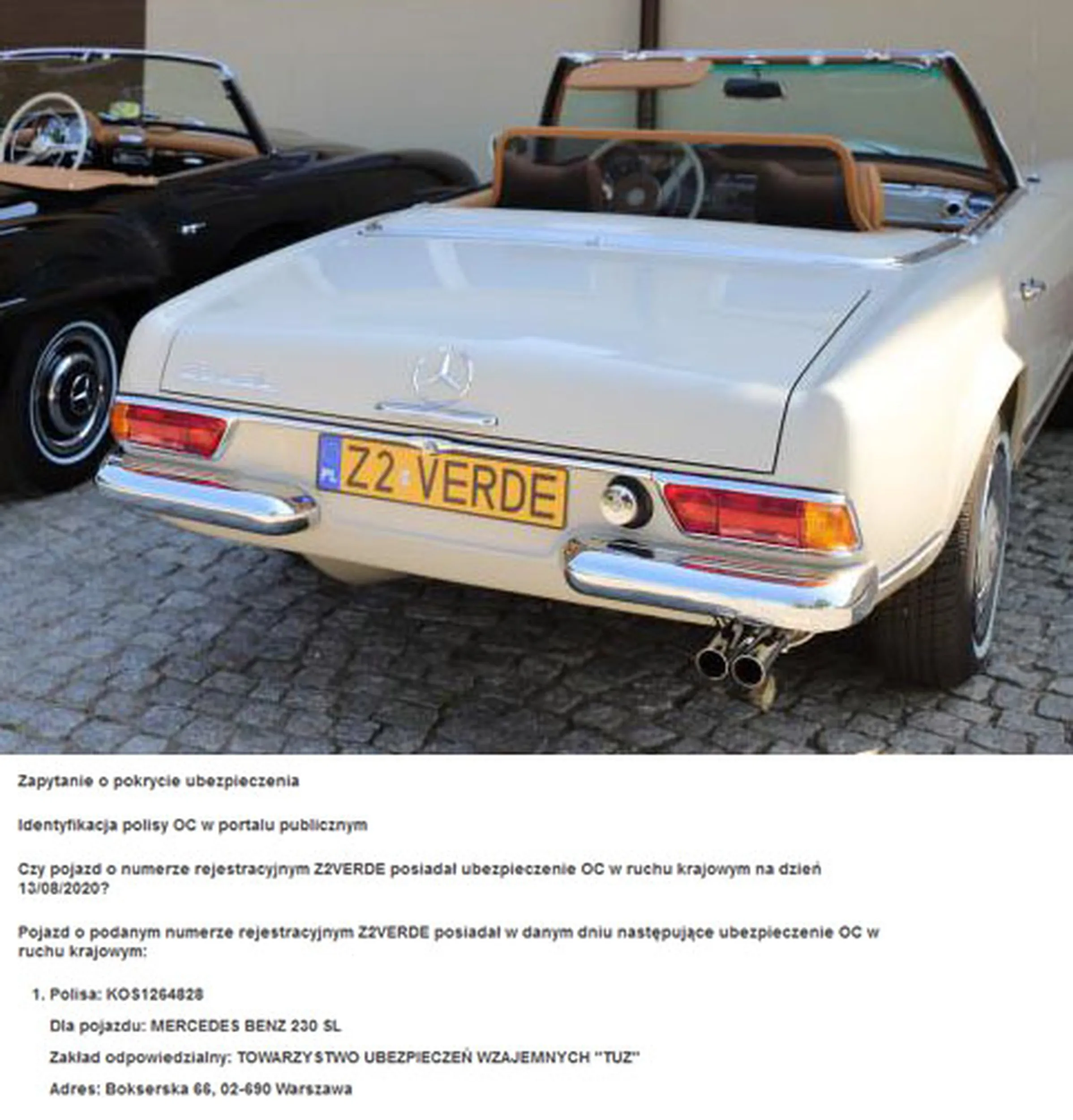 Fajny numer, blacha Z2 VERDE