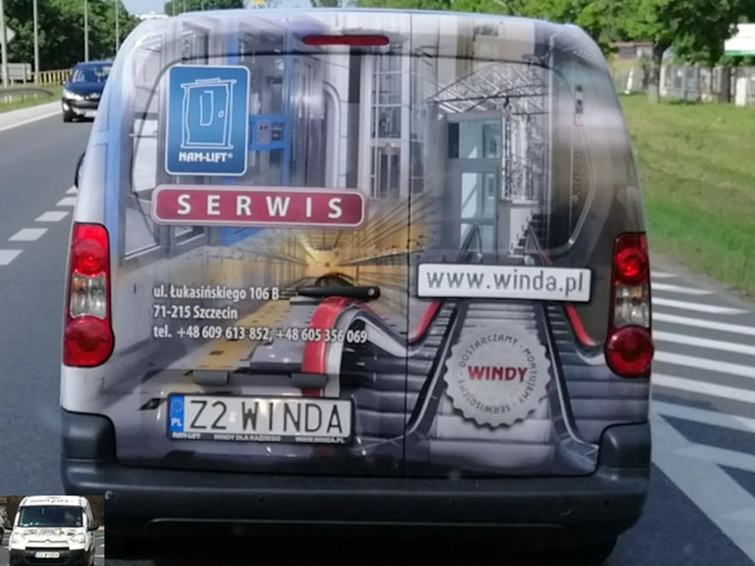 Fajny numer, blacha Z2 WINDA