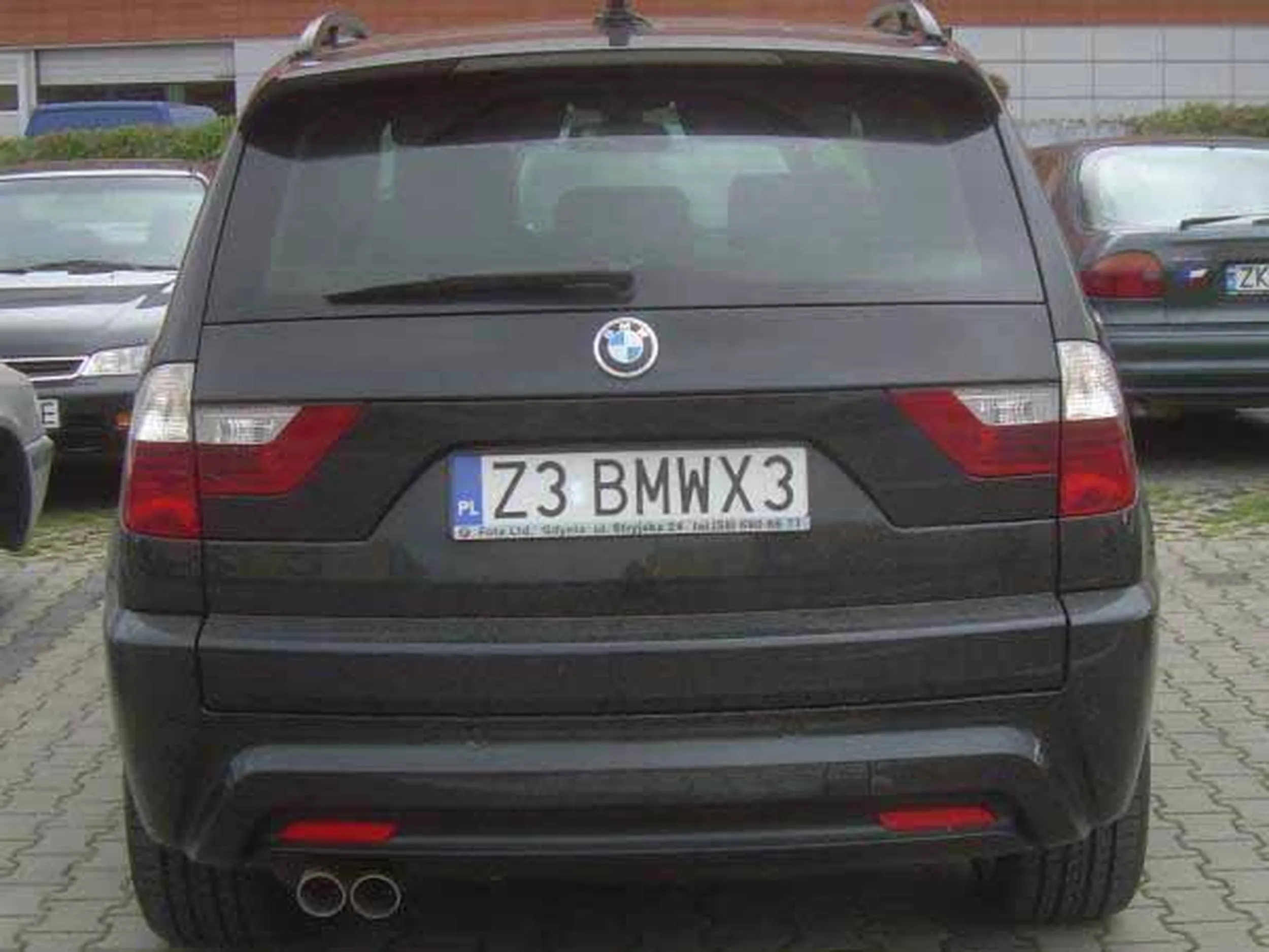 Fajny numer, blacha Z3 BMWX3