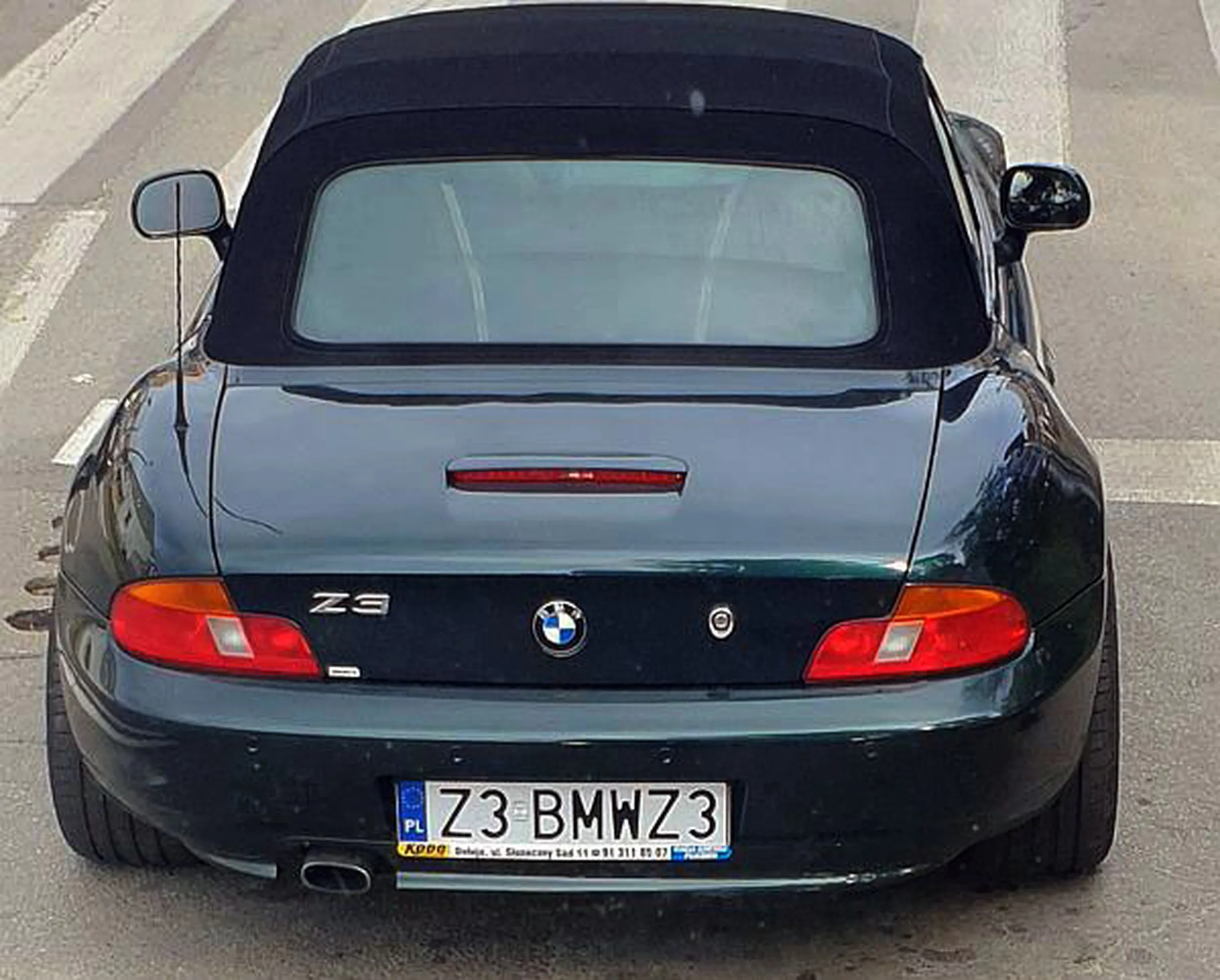 Fajny numer, blacha Z3 BMWZ3