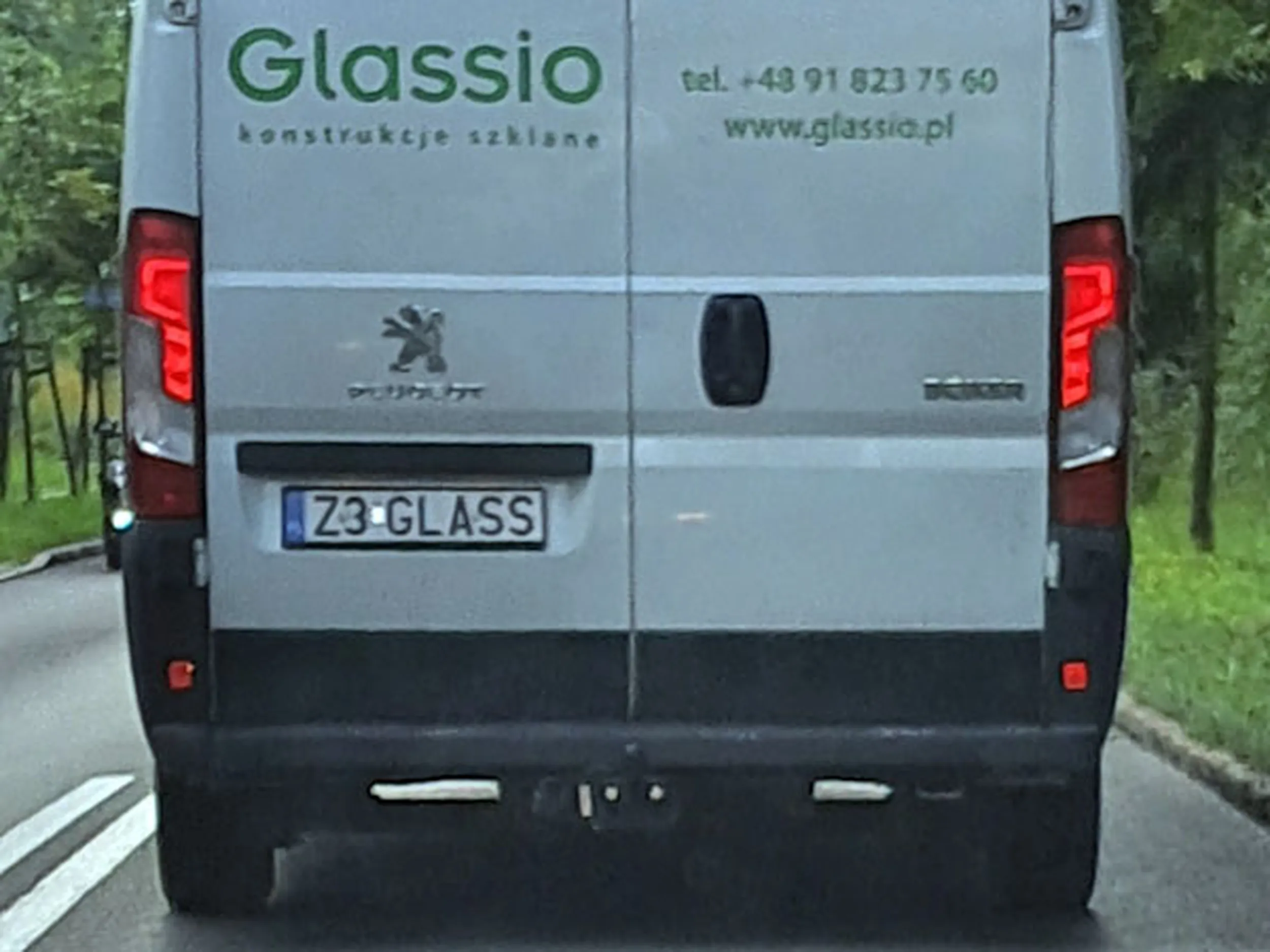 Fajny numer, blacha Z3 GLASS