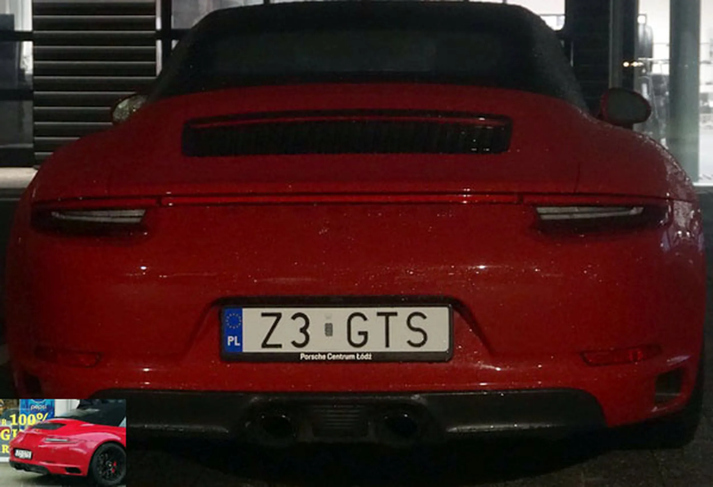 Fajny numer, blacha Z3 GTS