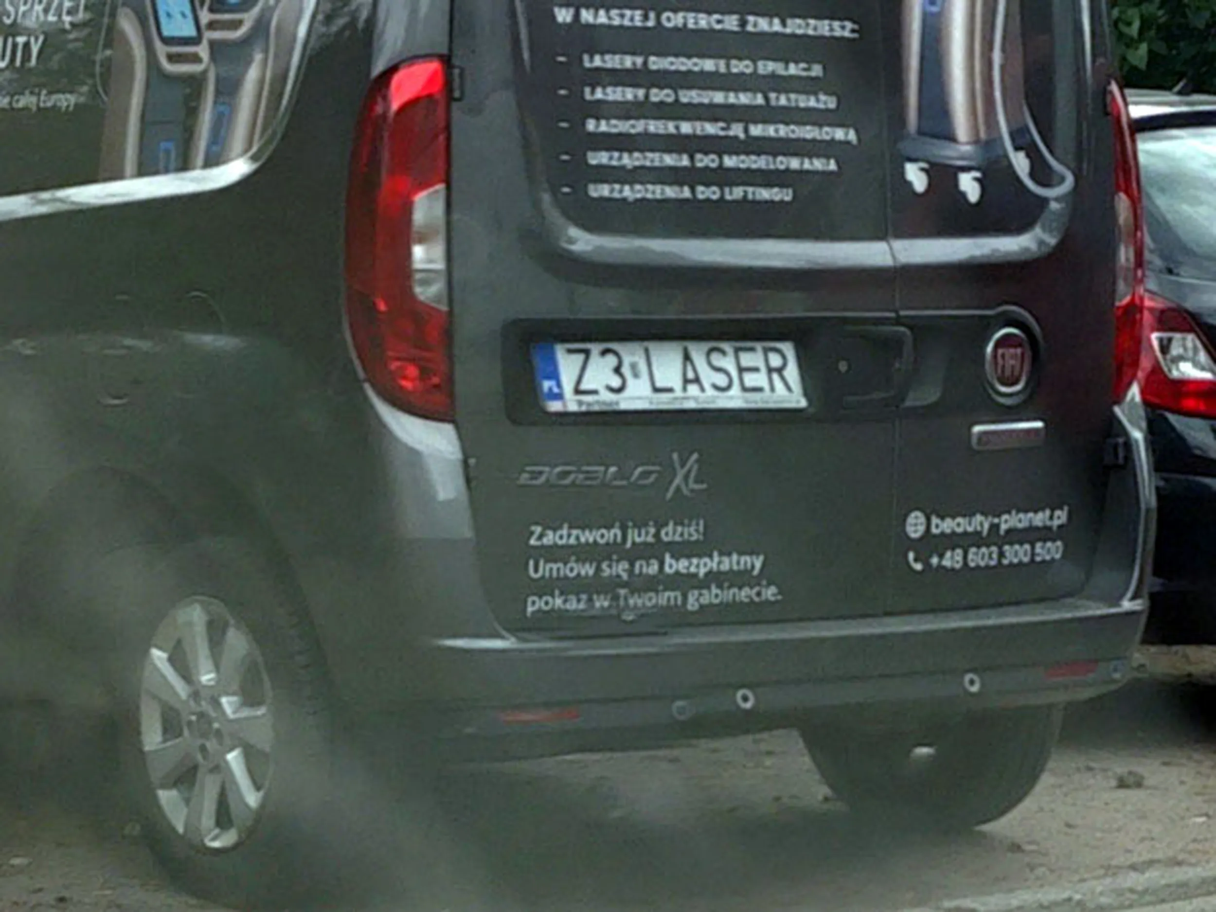 Fajny numer, blacha Z3 LASER