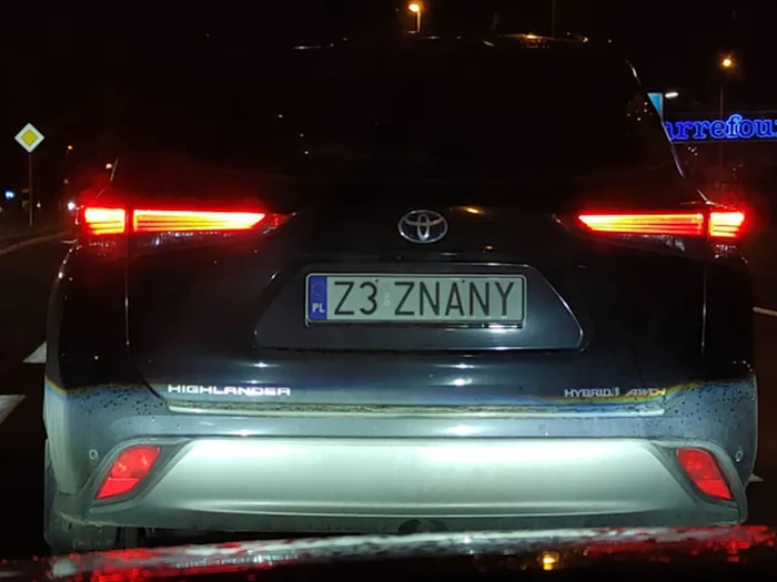 Fajny numer, blacha Z3 ZNANY