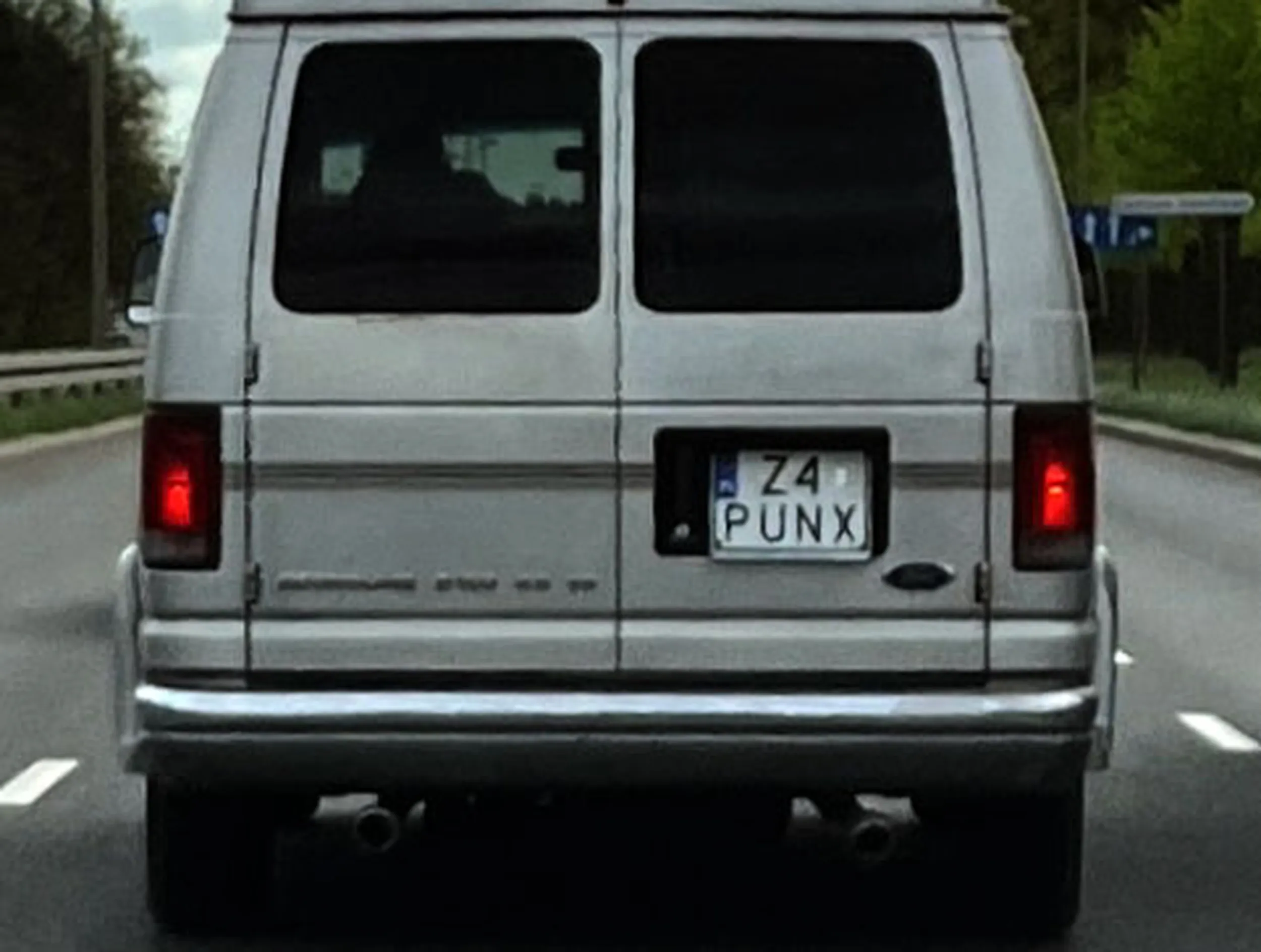 Fajny numer, blacha Z4 PUNX