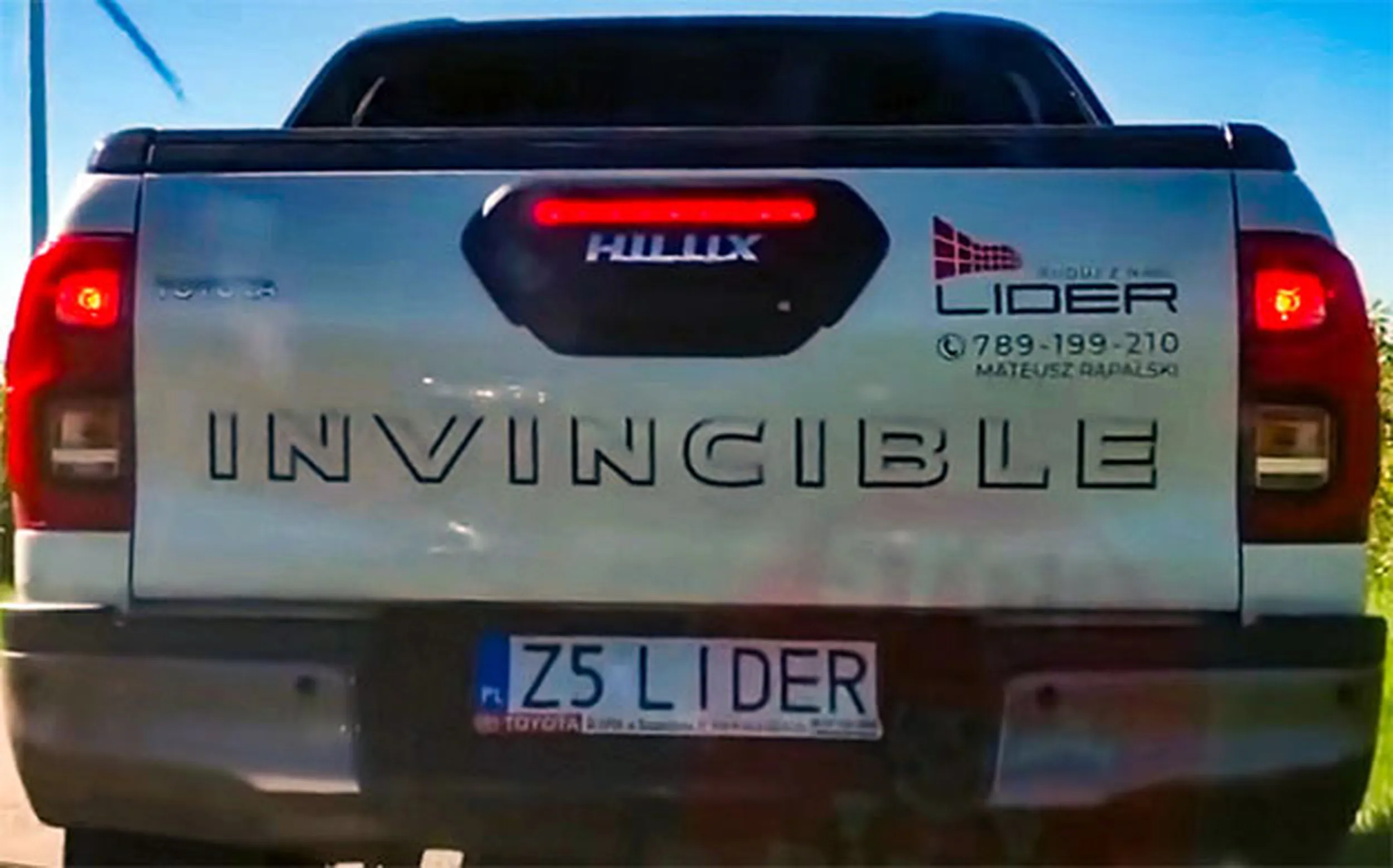 Fajny numer, blacha Z5 LIDER