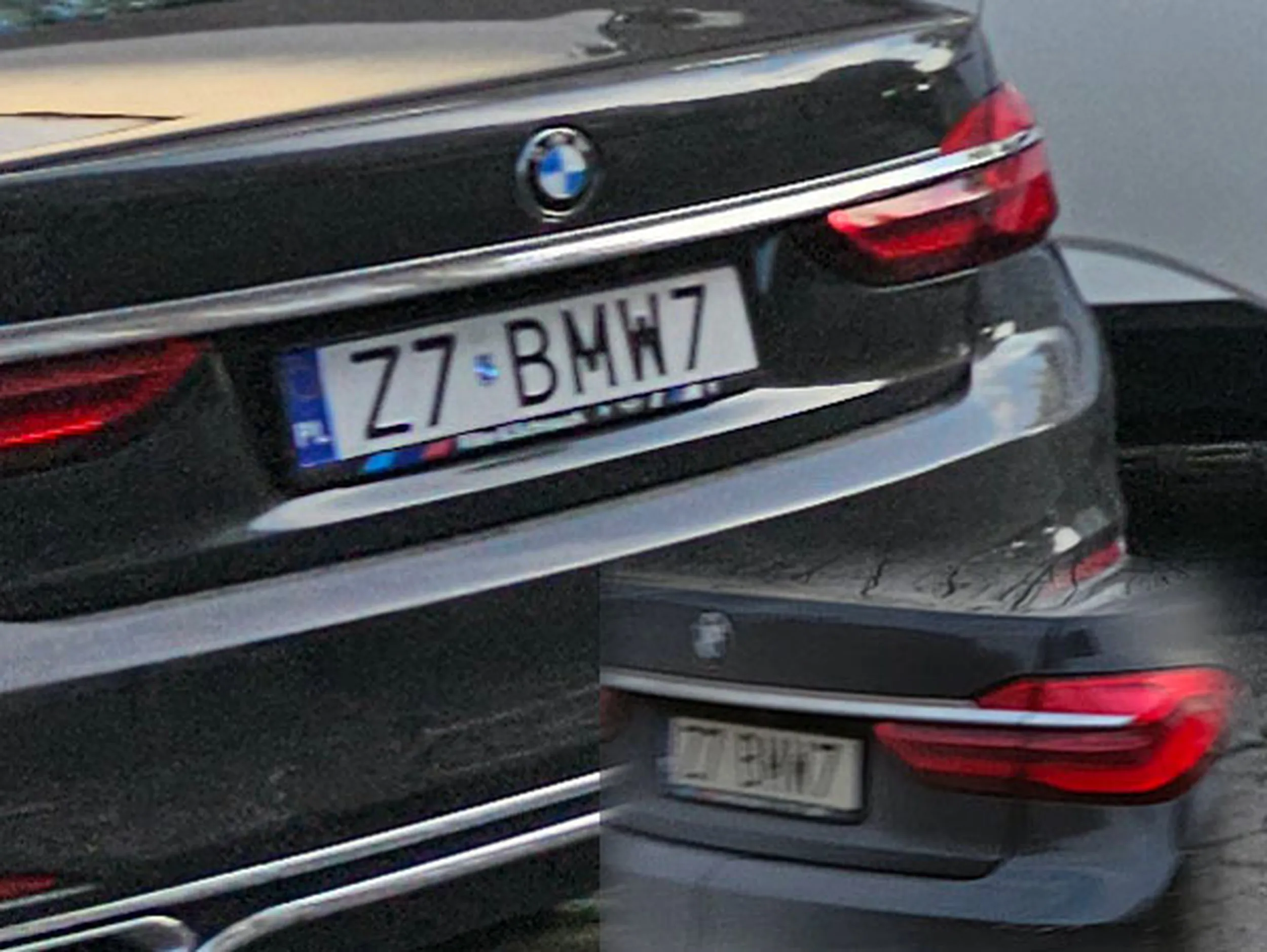 Fajny numer, blacha Z7 BMW7