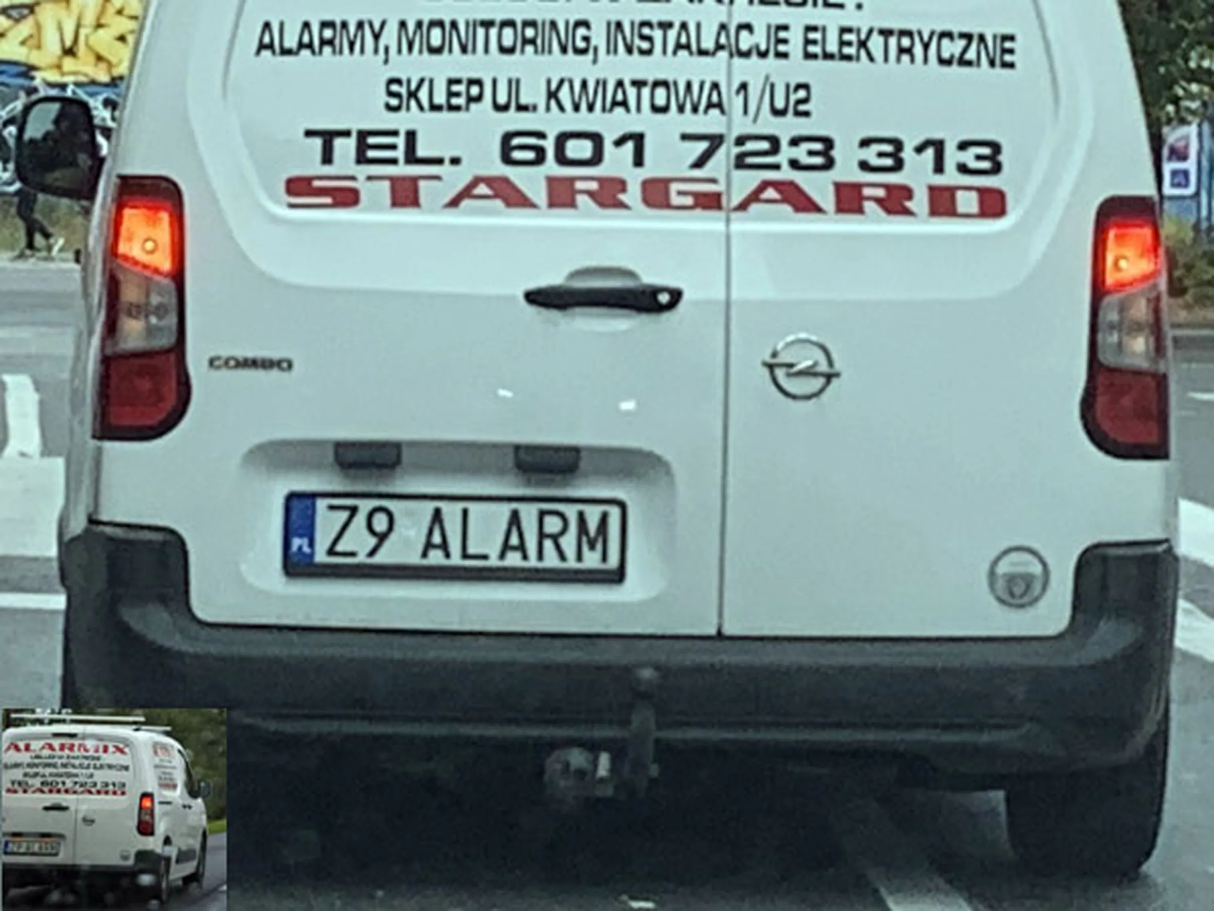 Fajny numer, blacha Z9 ALARM