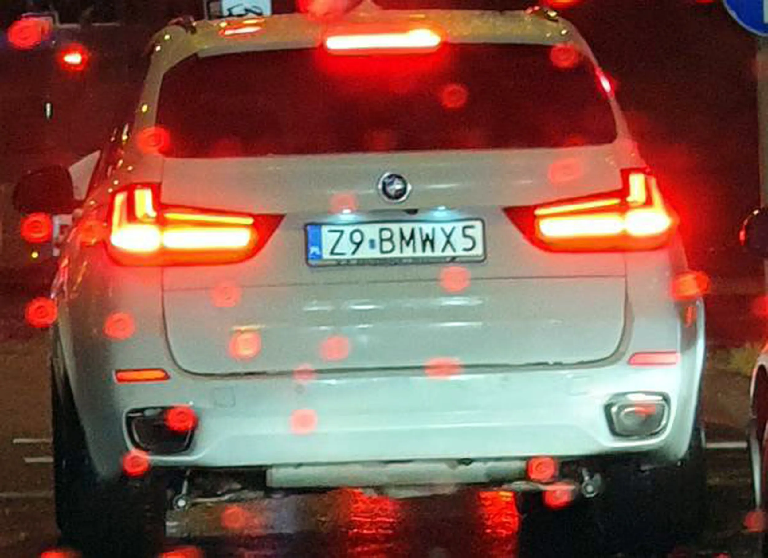 Fajny numer, blacha Z9 BMWX5