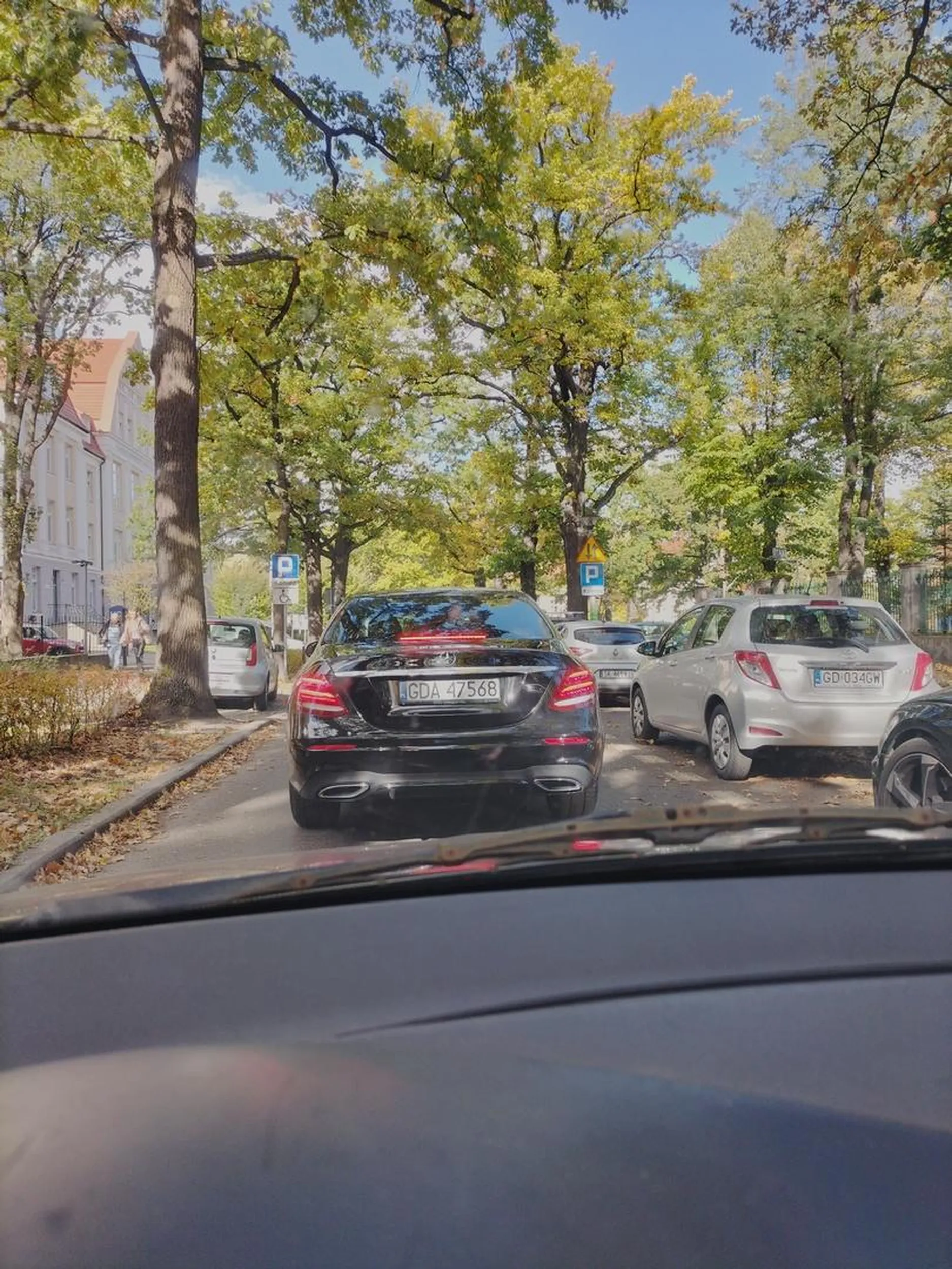 Wymusza pierwszeństwo i nawet nie wie, że się na nią trąbi ślepa kura