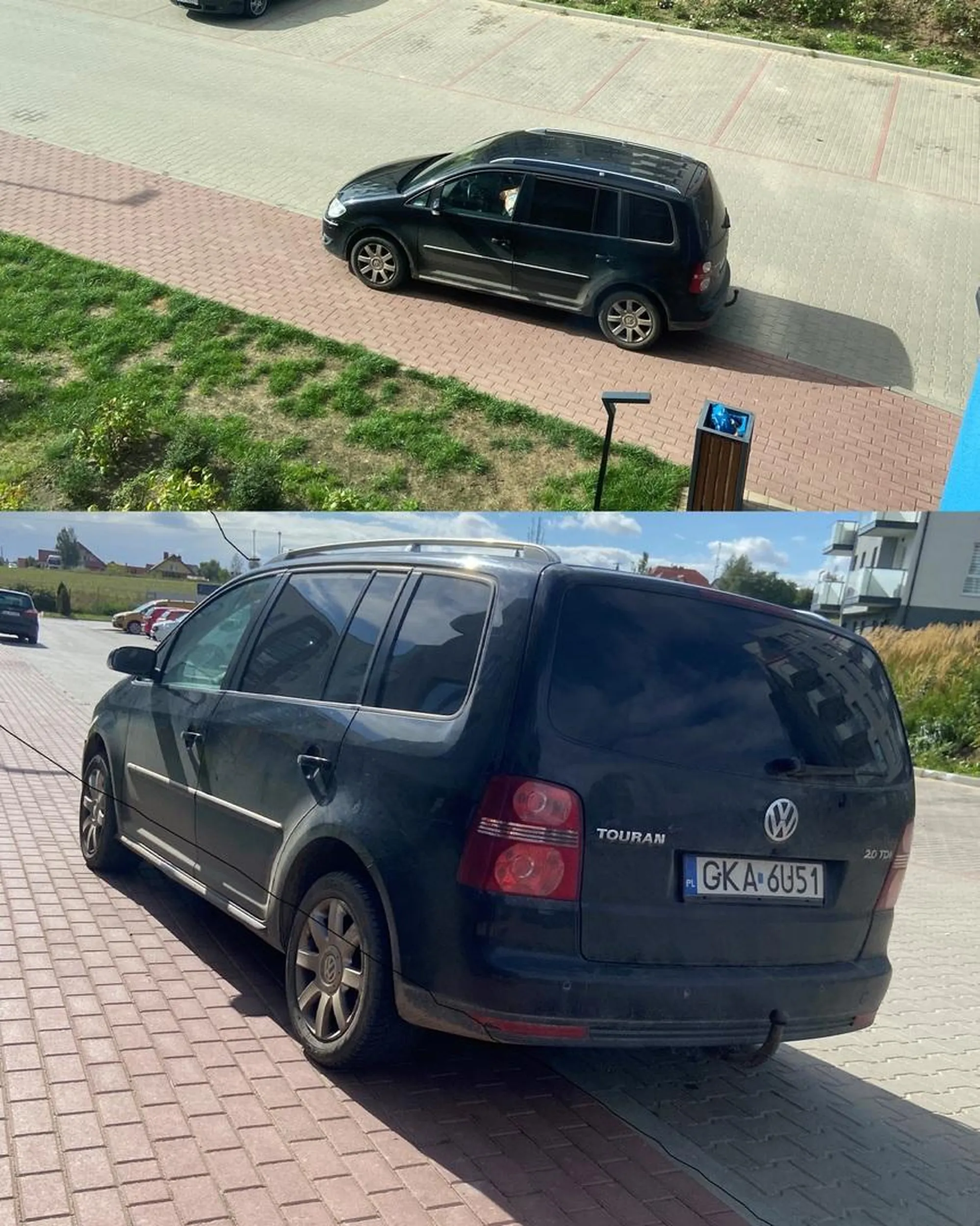 Parkowanie przez cały weekend na chodniku w strefie  zamieszkania. Dookoła same wolne miejsca, lecz kierowca woli stanąć na chodnik, ponieważ ma 3 kroki bliżej do wejścia do bloku. Swoim parkowaniem przeszkadza samochodom prawidłowo zaparkowanym wycofać oraz wjechać w wyznaczone do tego miejsca. Jest to strefa zamieszkania, a więc parkowanie na chodniku nie jest dozwolone.