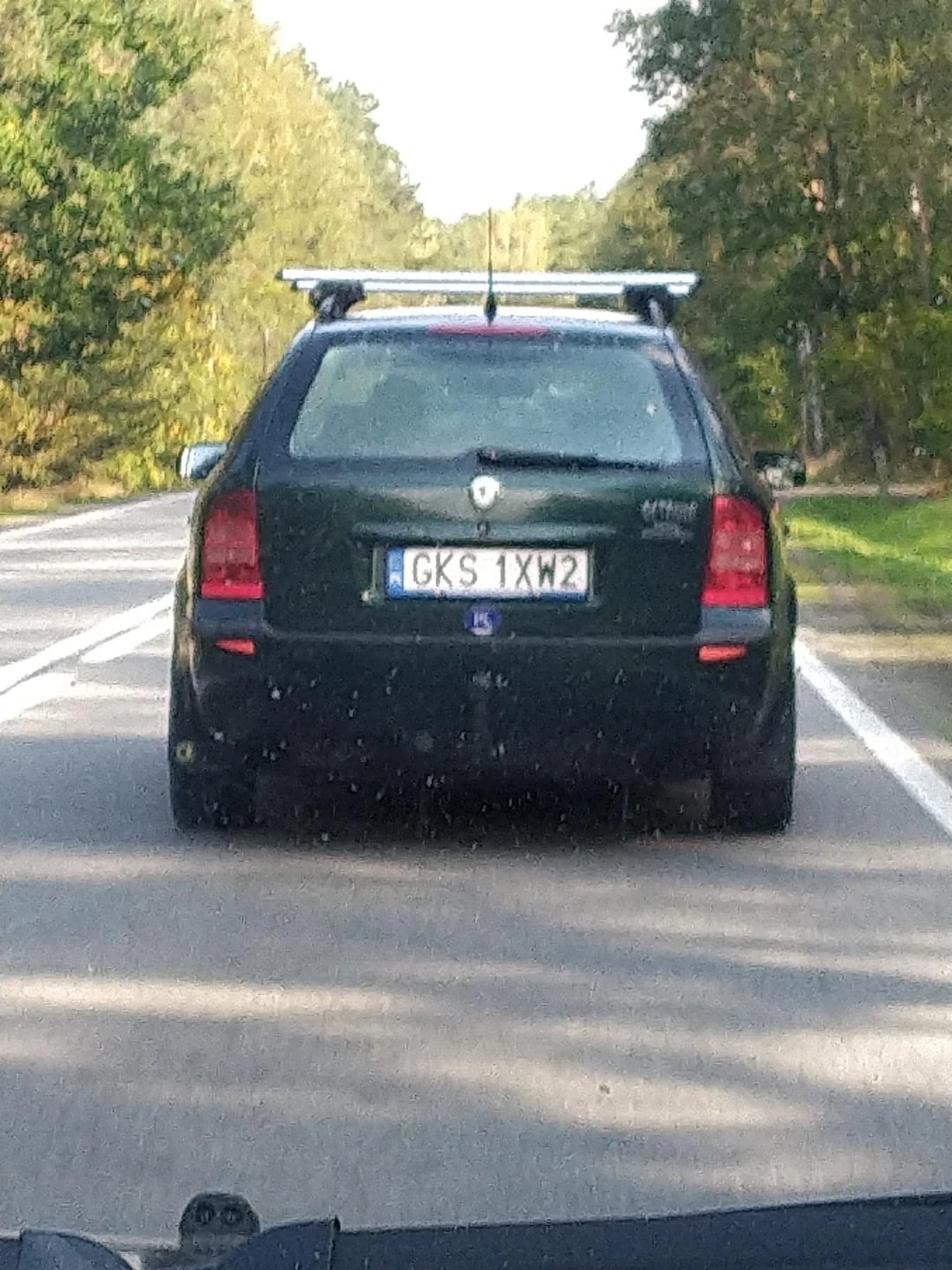 Rzuca pety na drogę. I to w obszarze leśnym. Buc.