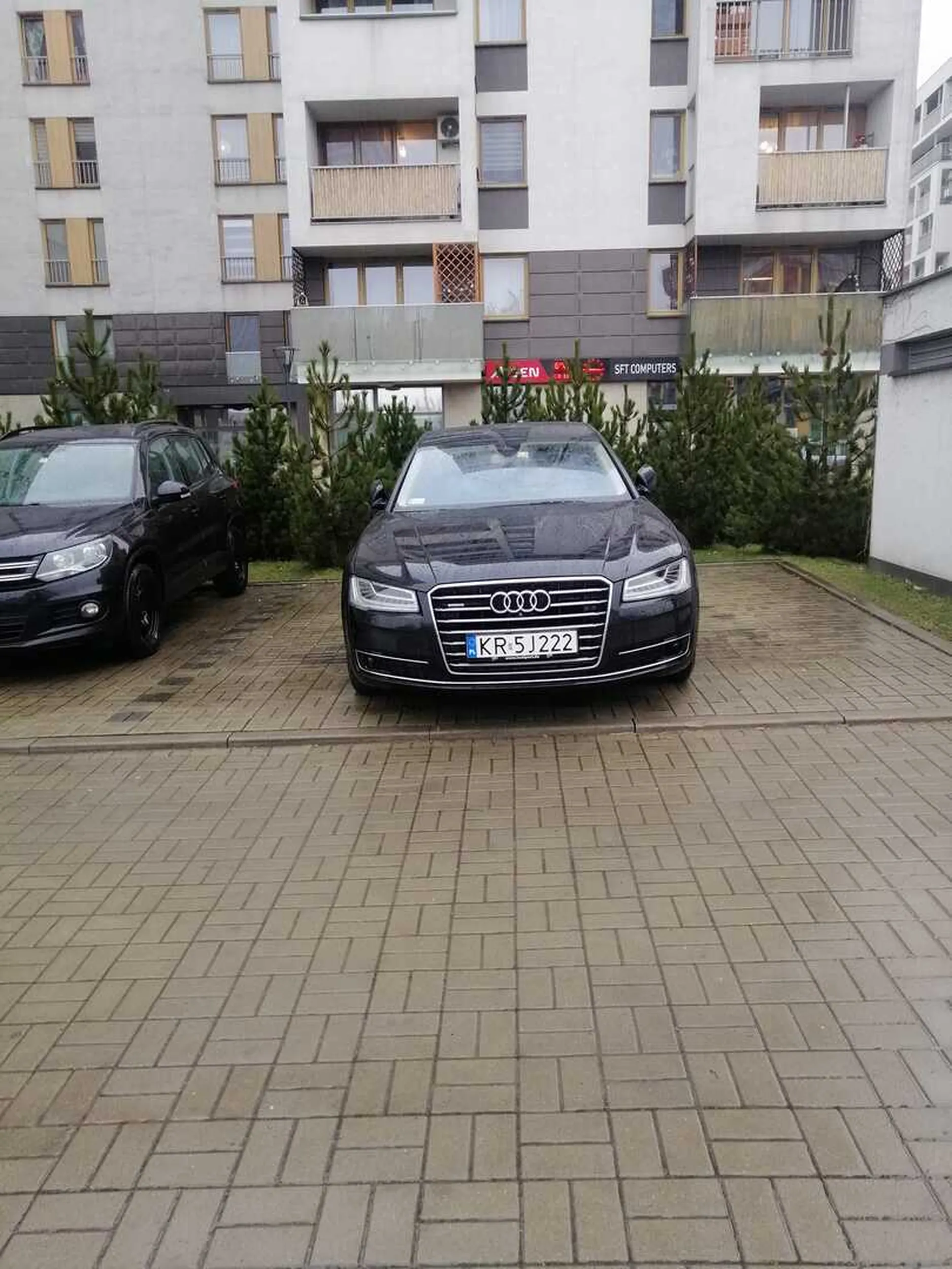 Brak umiejętności parkowania.