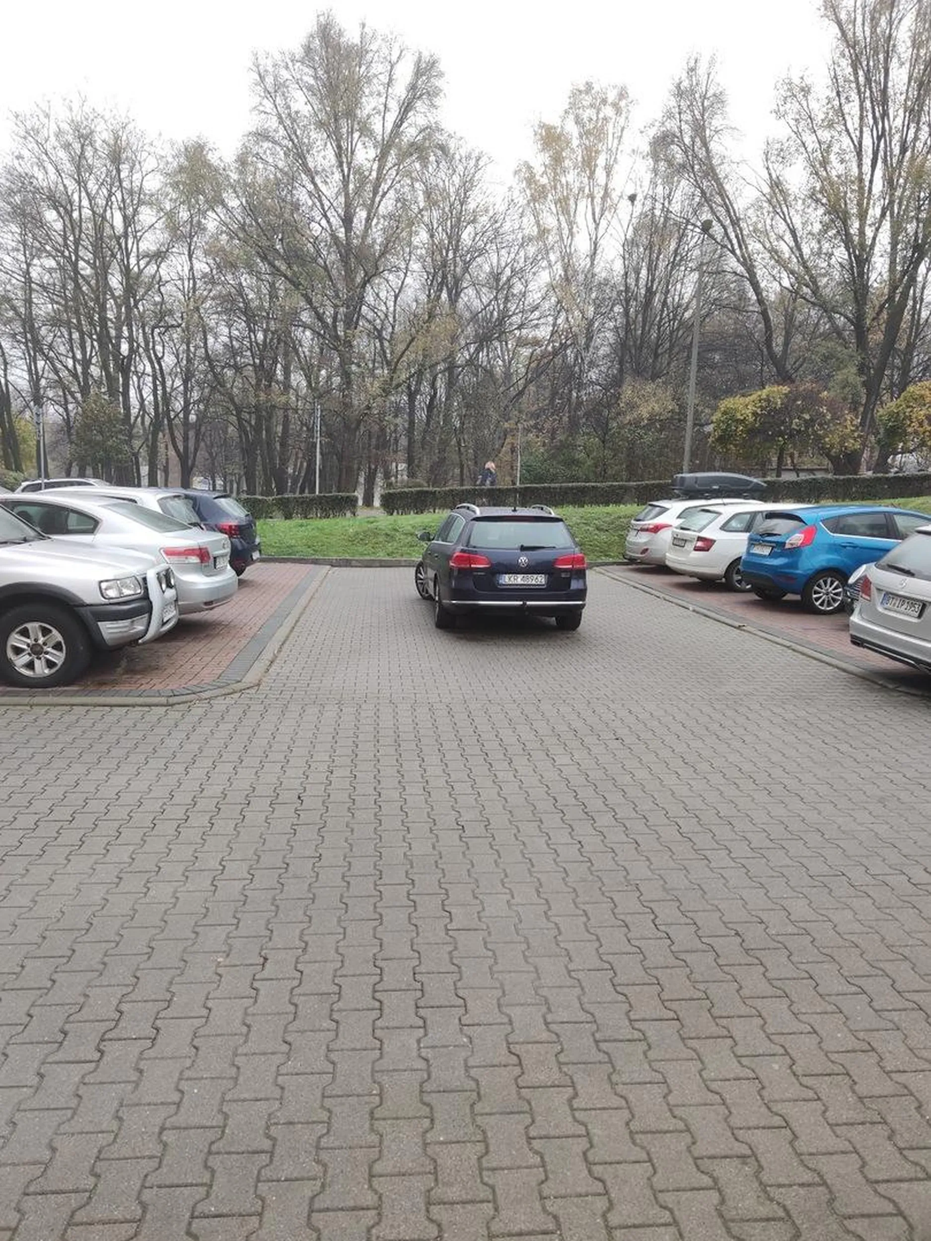 Ten mistrz kierownicy jest tak dobry, że potrafił tak zaparkować by 6 osób zablokować.