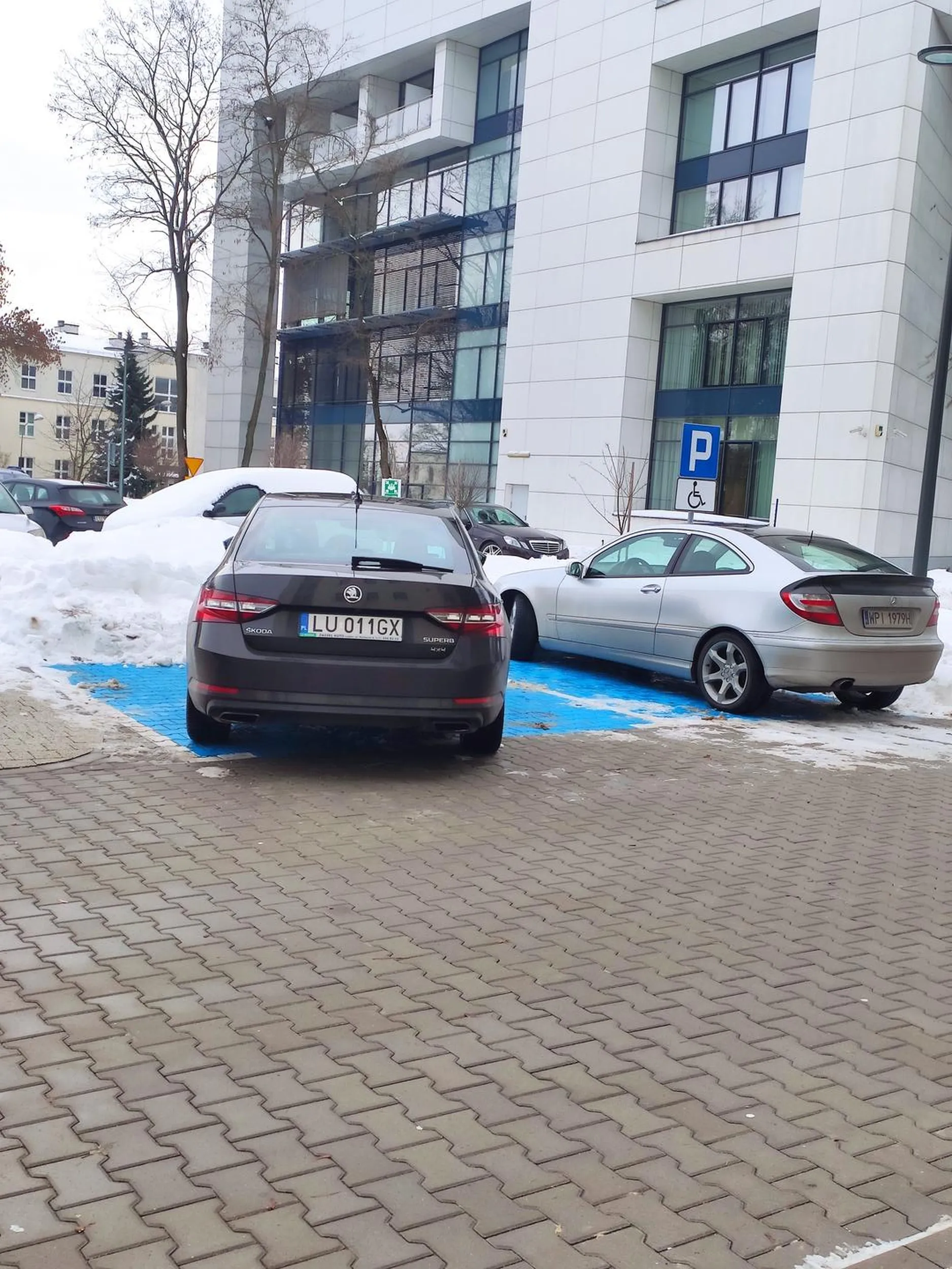 Brak umiejętności parkowania oraz tabliczki uprawniającej do parkowania na miejscach dla osób niepełnosprawnych