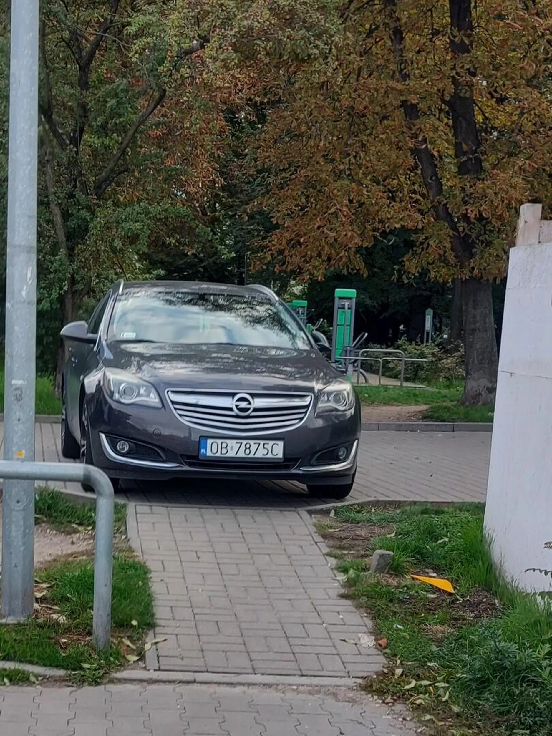 Perfekcyjnie zaparkowane. Żadna matka z wózkiem nie przejdzie. Gratuluję rozumu i wyobraź it. Zdjęcie zrobione przy wyjściu z parkingu Netto w stronę Gaju.