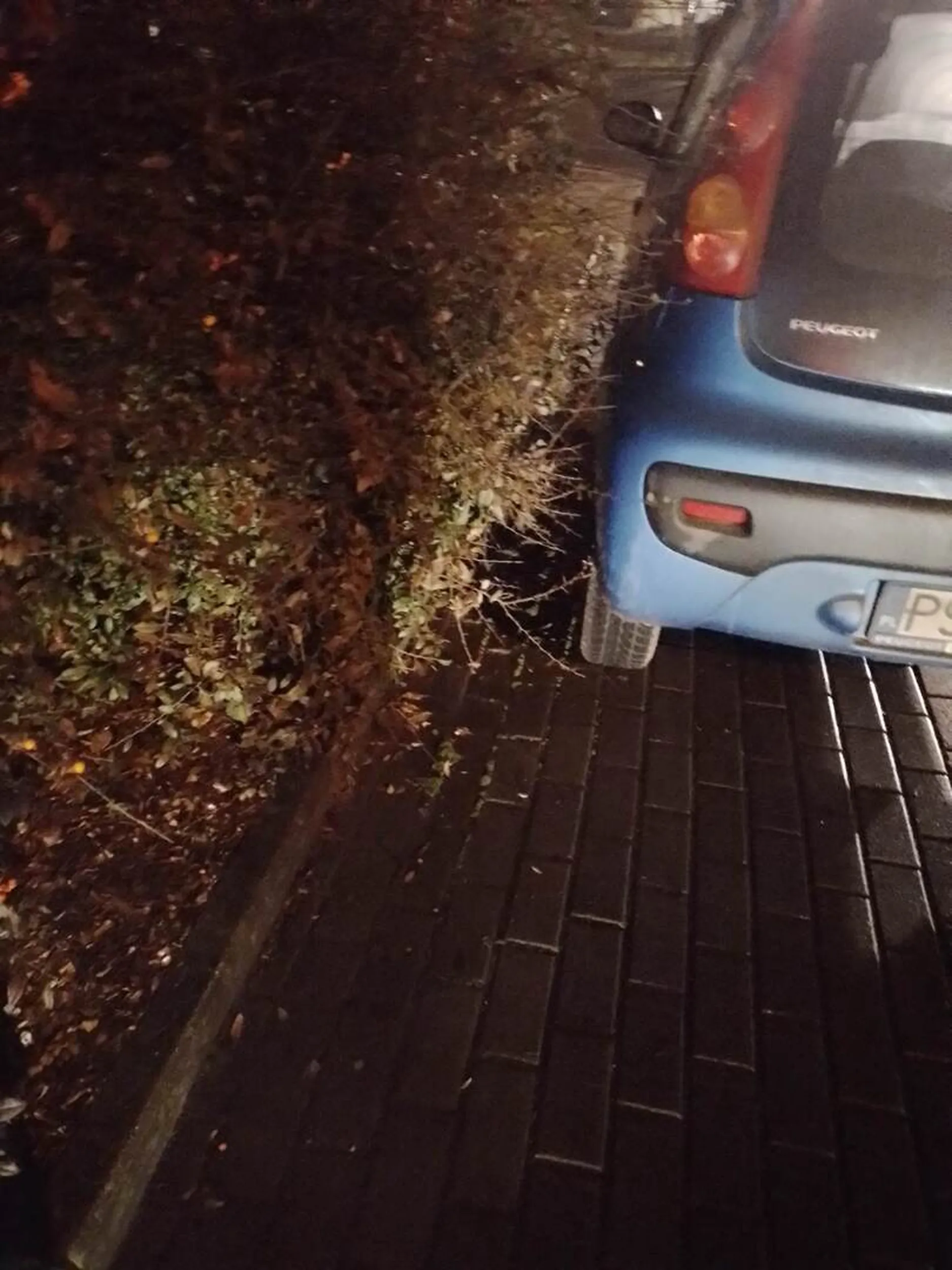 Nie ma parkingu obok chodnika?