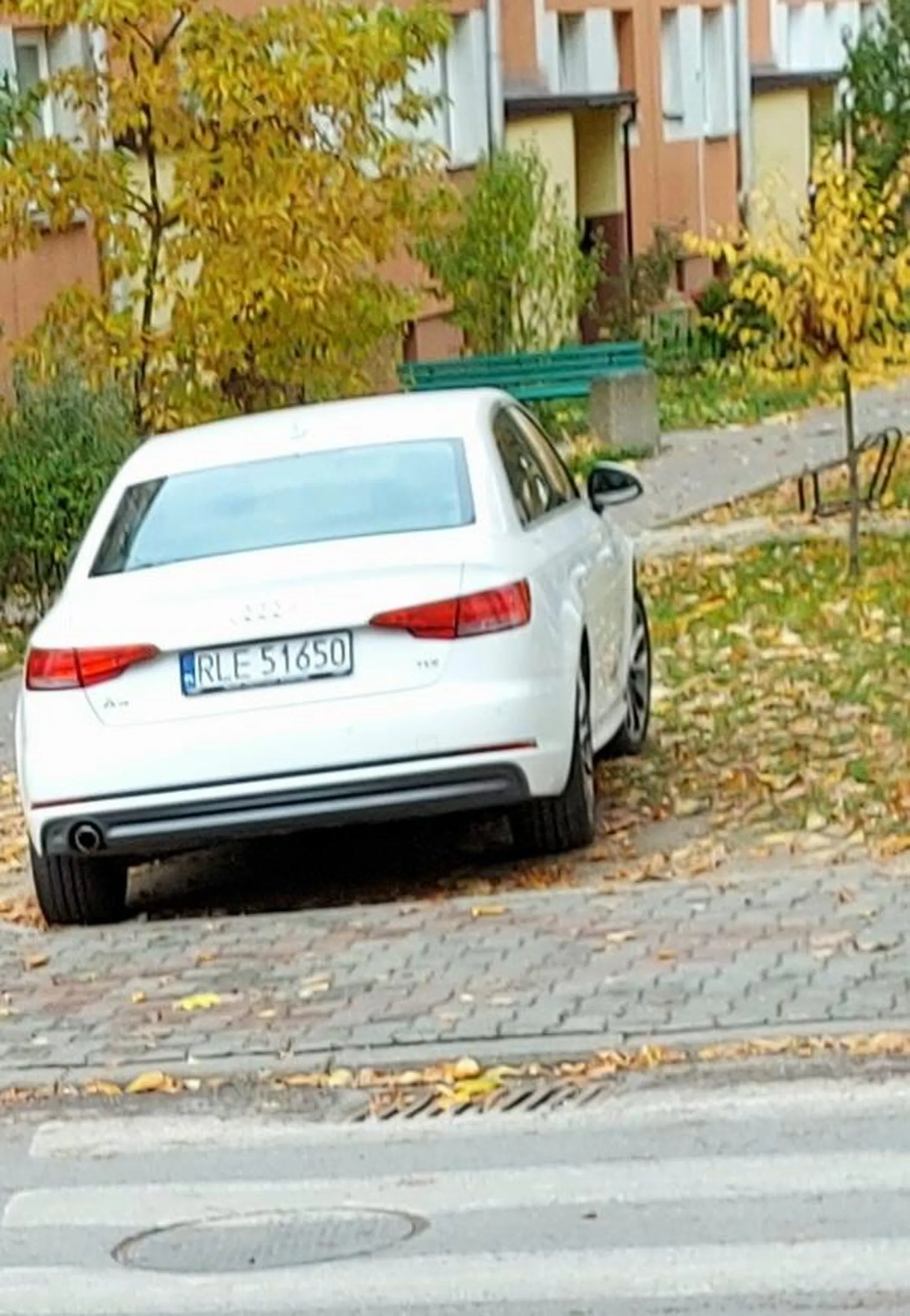 Pani w Audi a4 b9 jeździ po przejściu dla pieszych w celu zaparkowania na prost przejścia i to nie pierwszy raz buractwo z Warszawy a jeżdżą na RLE nie pozdrawiam