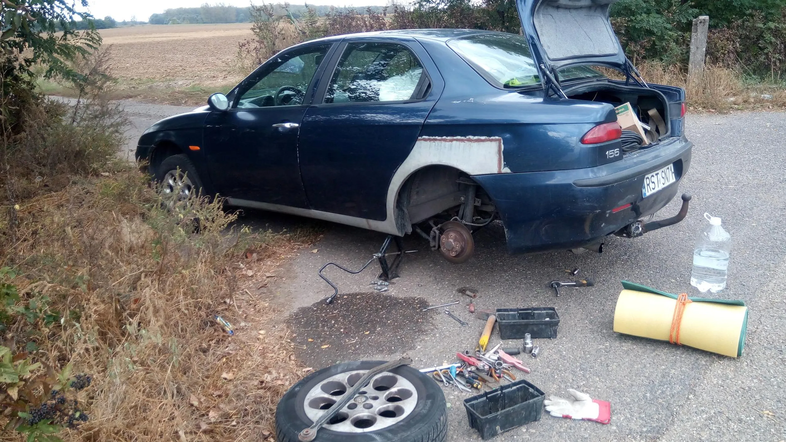 O Panie, człowiek fuszerka i alfa xd brak ważnego badania technicznego