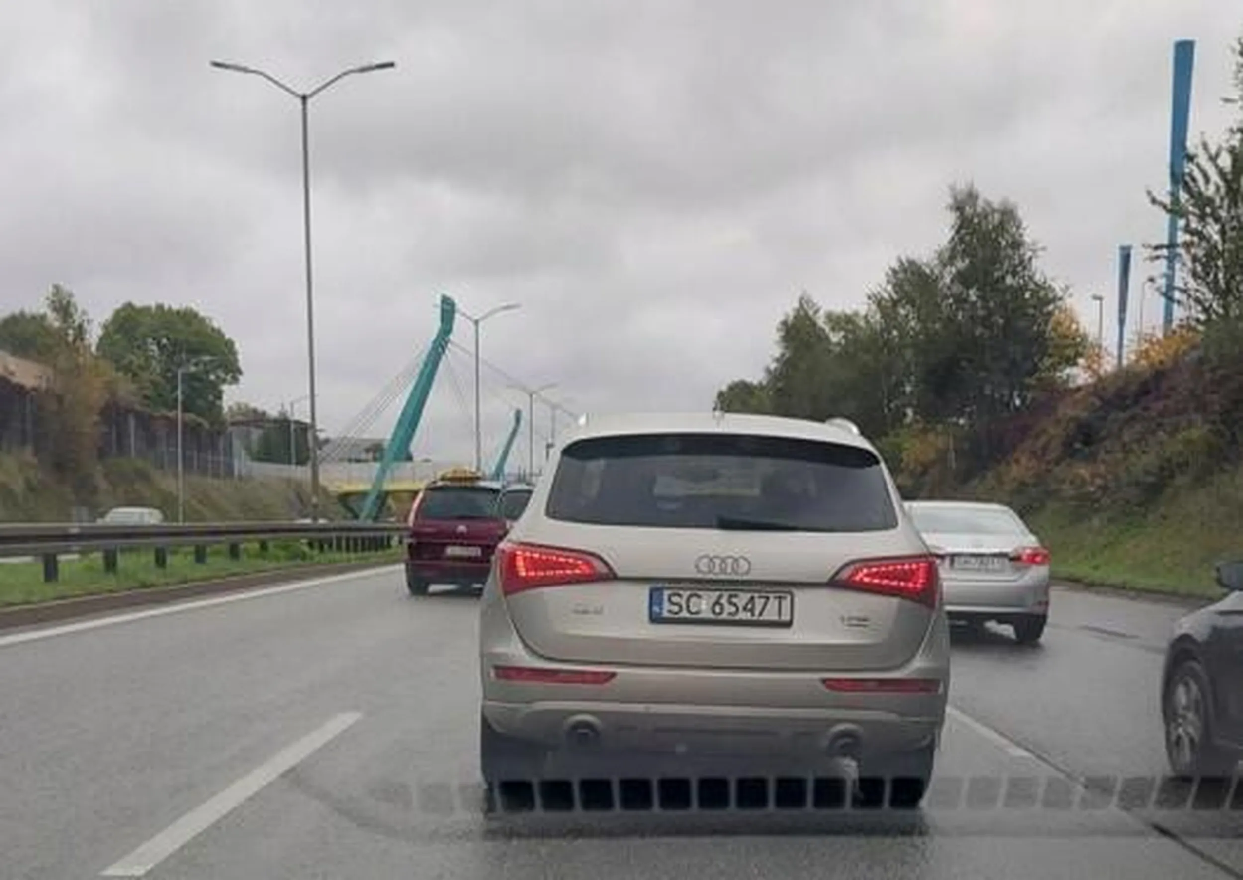 Blondynka w średnim już raczej wieku (z ohydnym makijażem), trochę przy tuszy - brak znajomości przepisów, w tym jazdy na suwak. Kierunkowskaz - nie zna. Klakson - zna aż za dobrze.