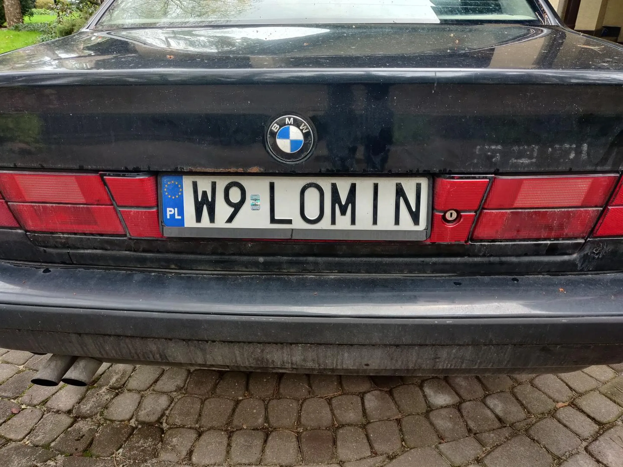 do wydziału komunikacji zgłosiłem "LOMIN", bo chciałem mieć "W0 LOMIN", a wydali mi tablice "W9 LOMIN"