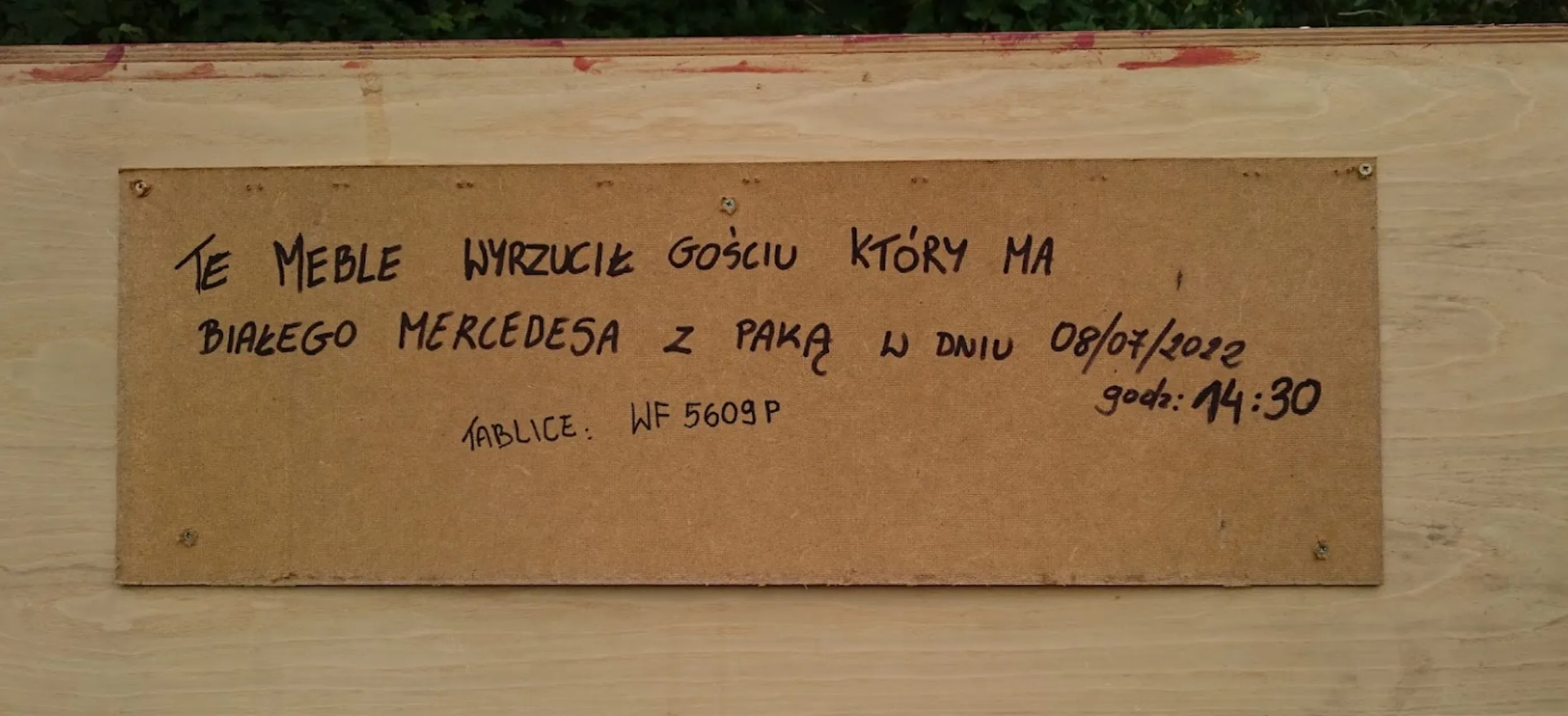 Czy "gościu z białego Mercedesa" mógłby się do tego odnieść?