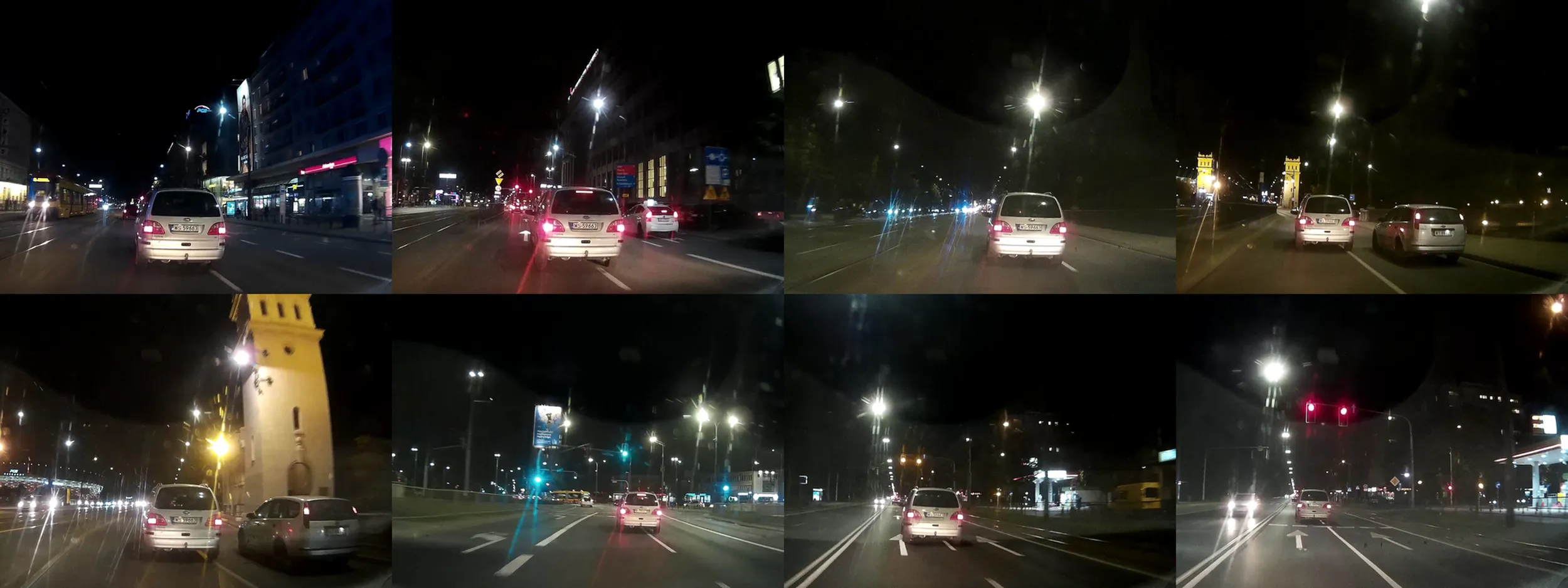 Kierowca najprawdopodobniej pijany bo cały czas znosiło go na prawą stronę. W pewnym momencie prawie wjechał w jadący prawym pasem inny samochód wymuszając na nim hamowanie. Chciałem sprawdzić na światłach czy w jakim jest stanie, ale przejechał na czerwonym.