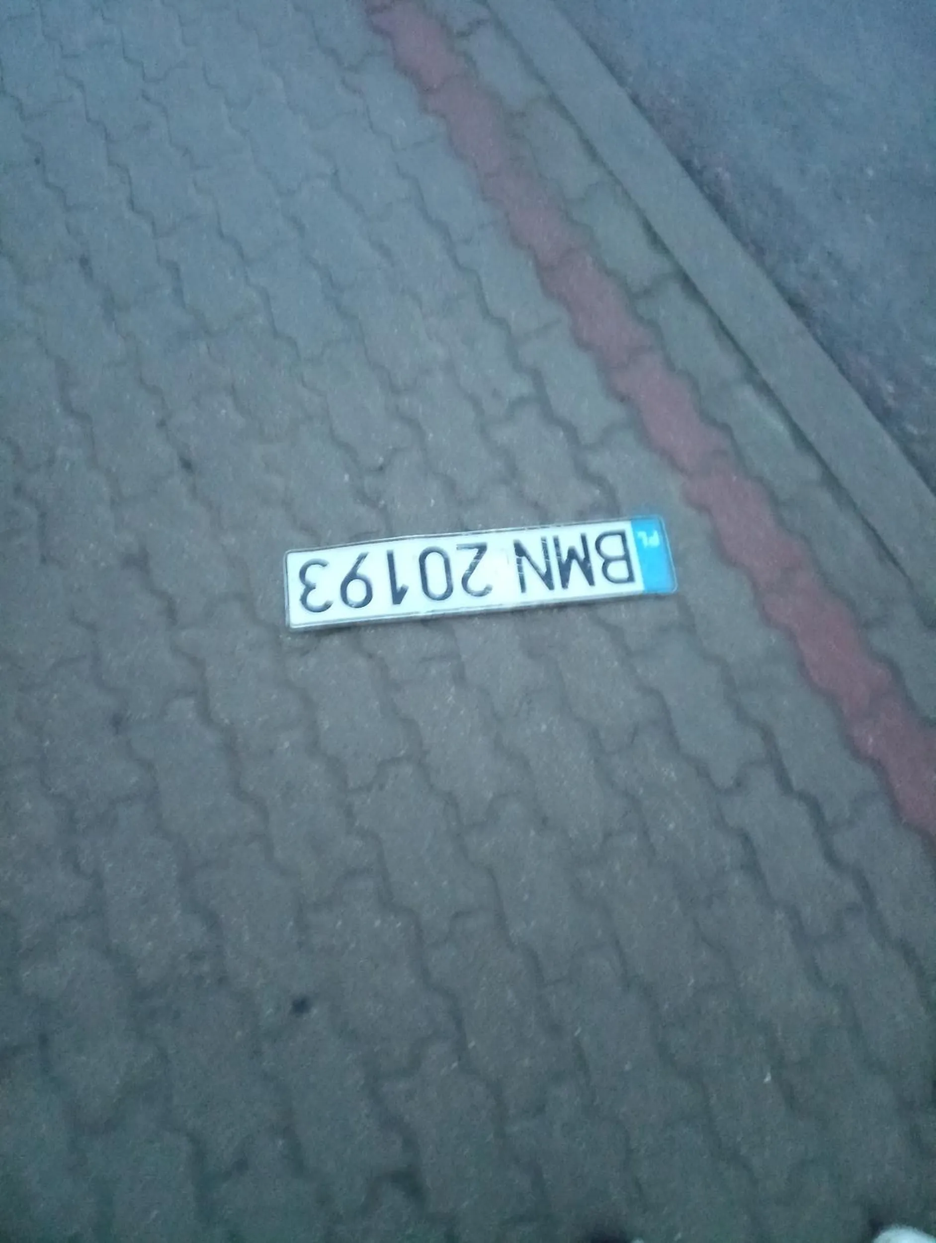 zgubił rejestrację