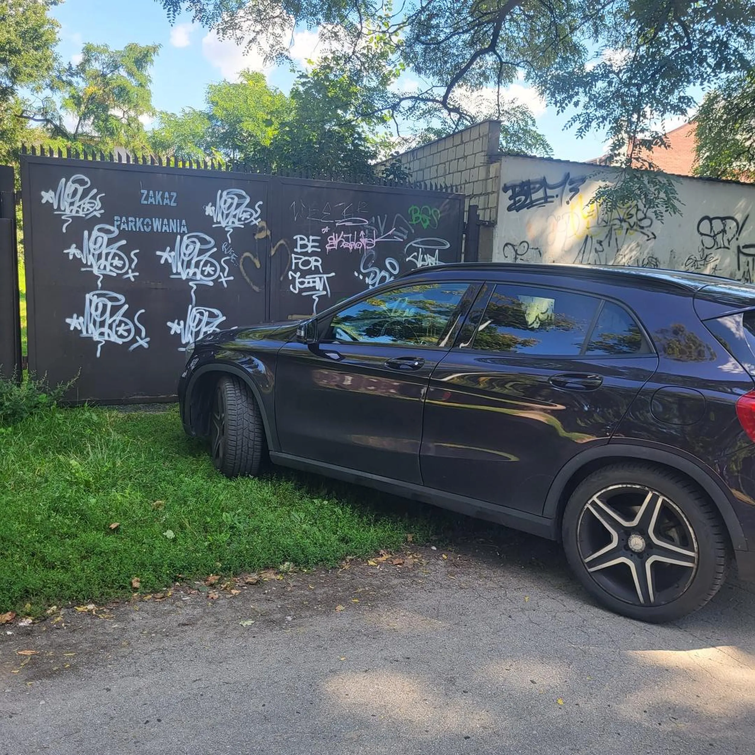 Najwyraźniej właściciel tego auta zapomniał że w bramie się nie parkuję. Dziękuję za nie umożliwienie wyjazdu. Nie pozdrawiam