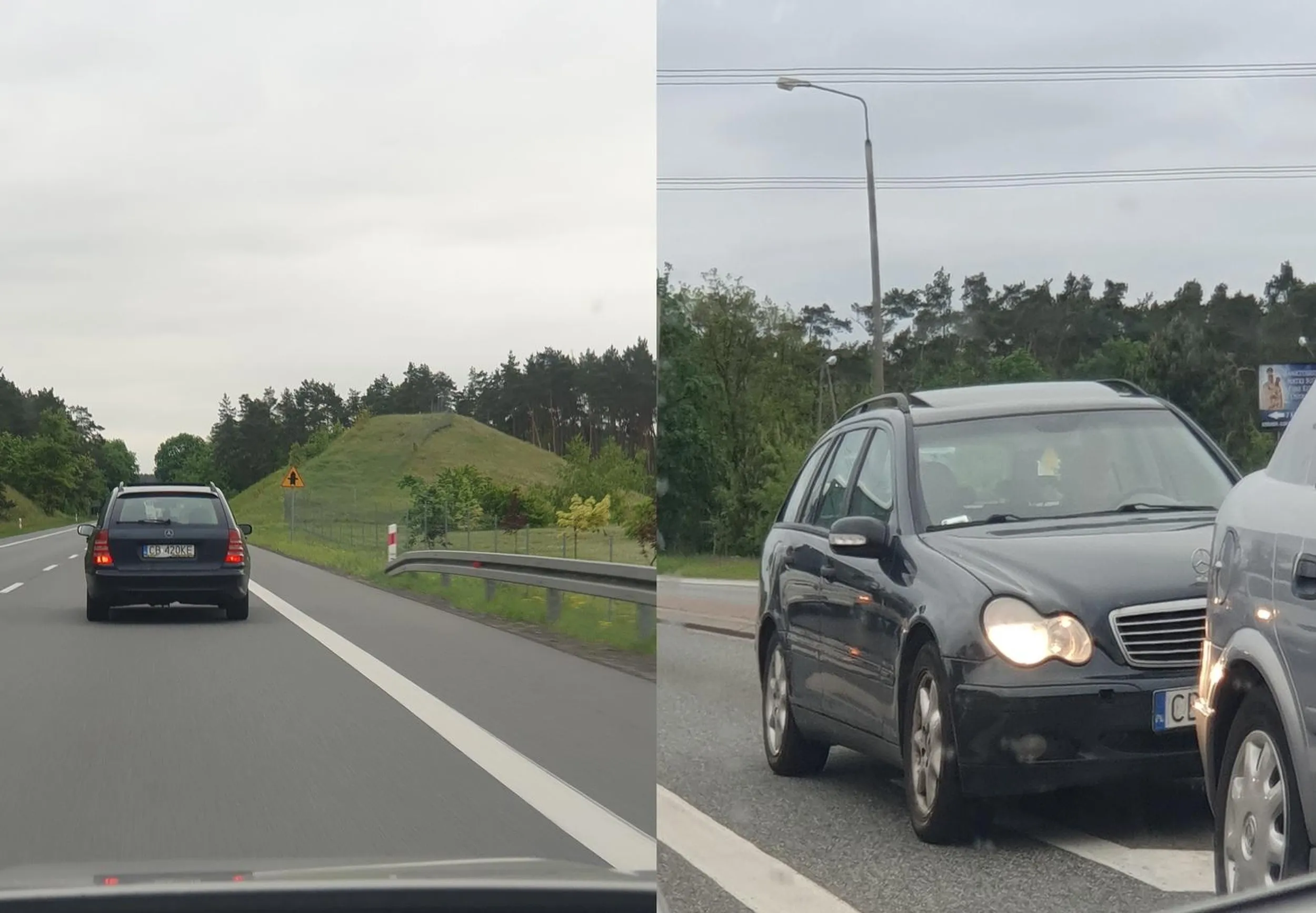 To jest w lasnie przyklad, ze niektore  glaby nigdy nie powinny otrzymac prawa jazdy. Ten baran wyprzedza na czołówkę po czym wciska się między auta i hamuje przez maską.