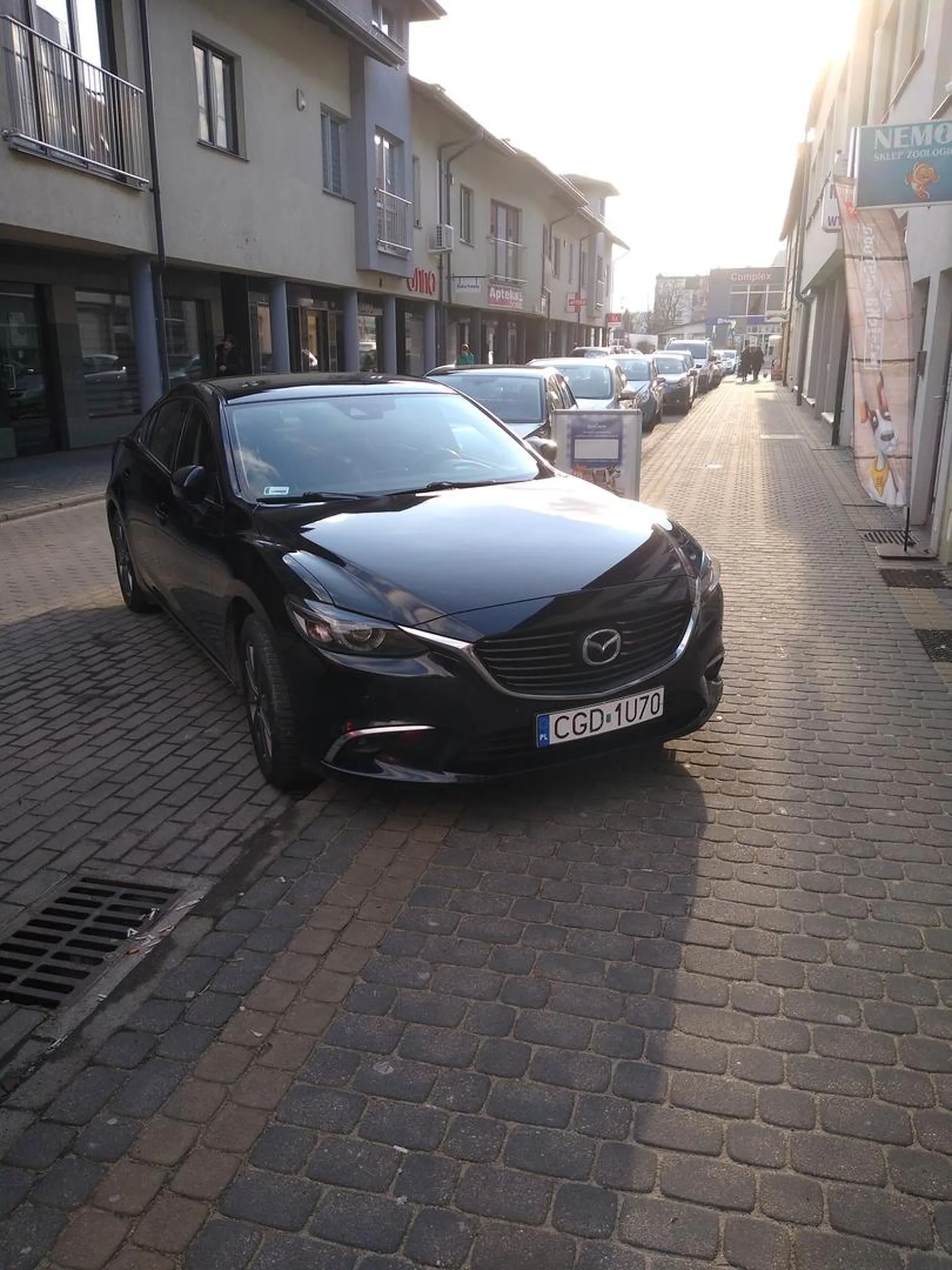 Parkowanie według zasad zdecydowanie za trudne dla tego cwaniaka...