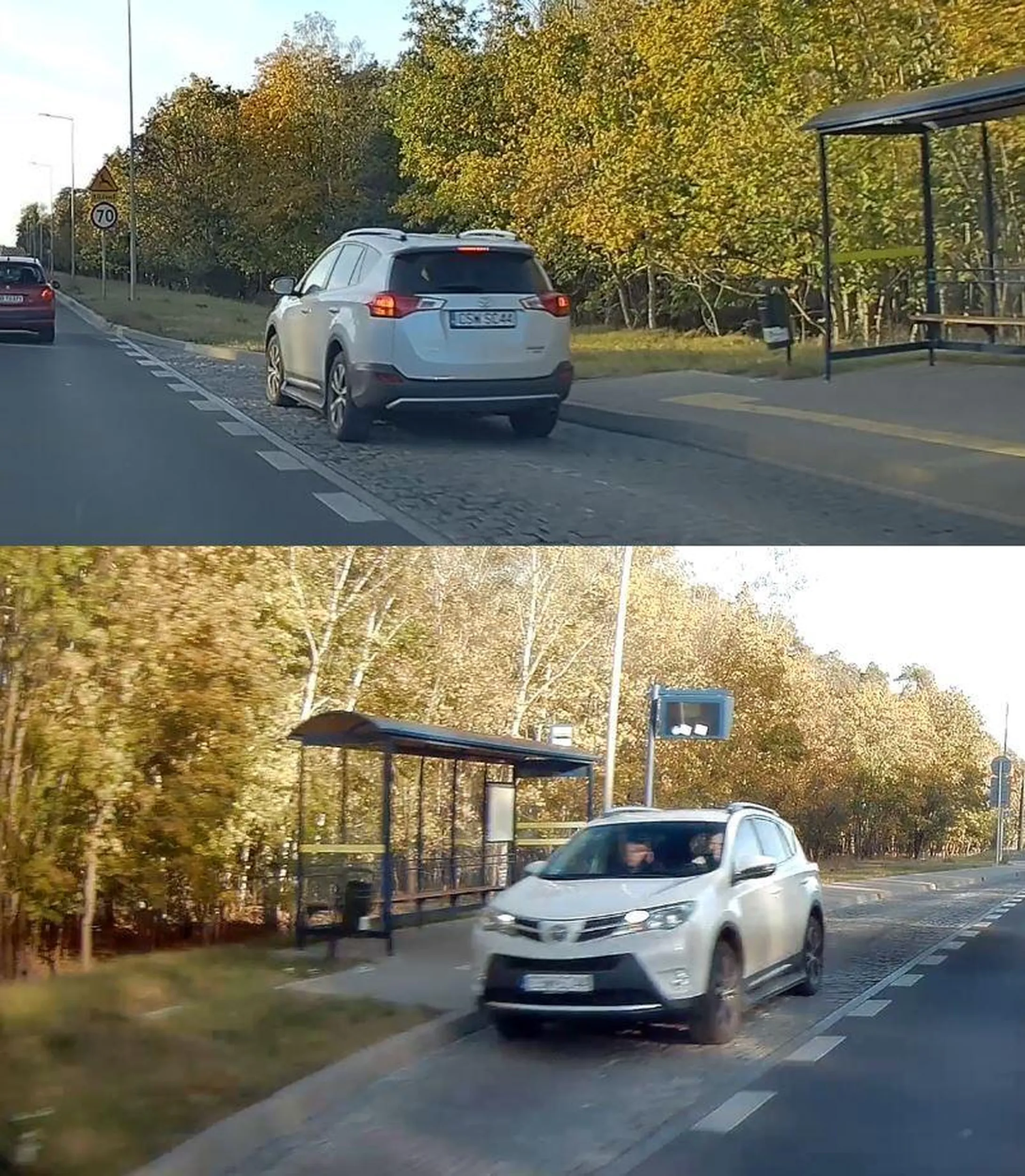 to nie jest miejsce postojowe drogi panie, to przecież przystanek autobusowy