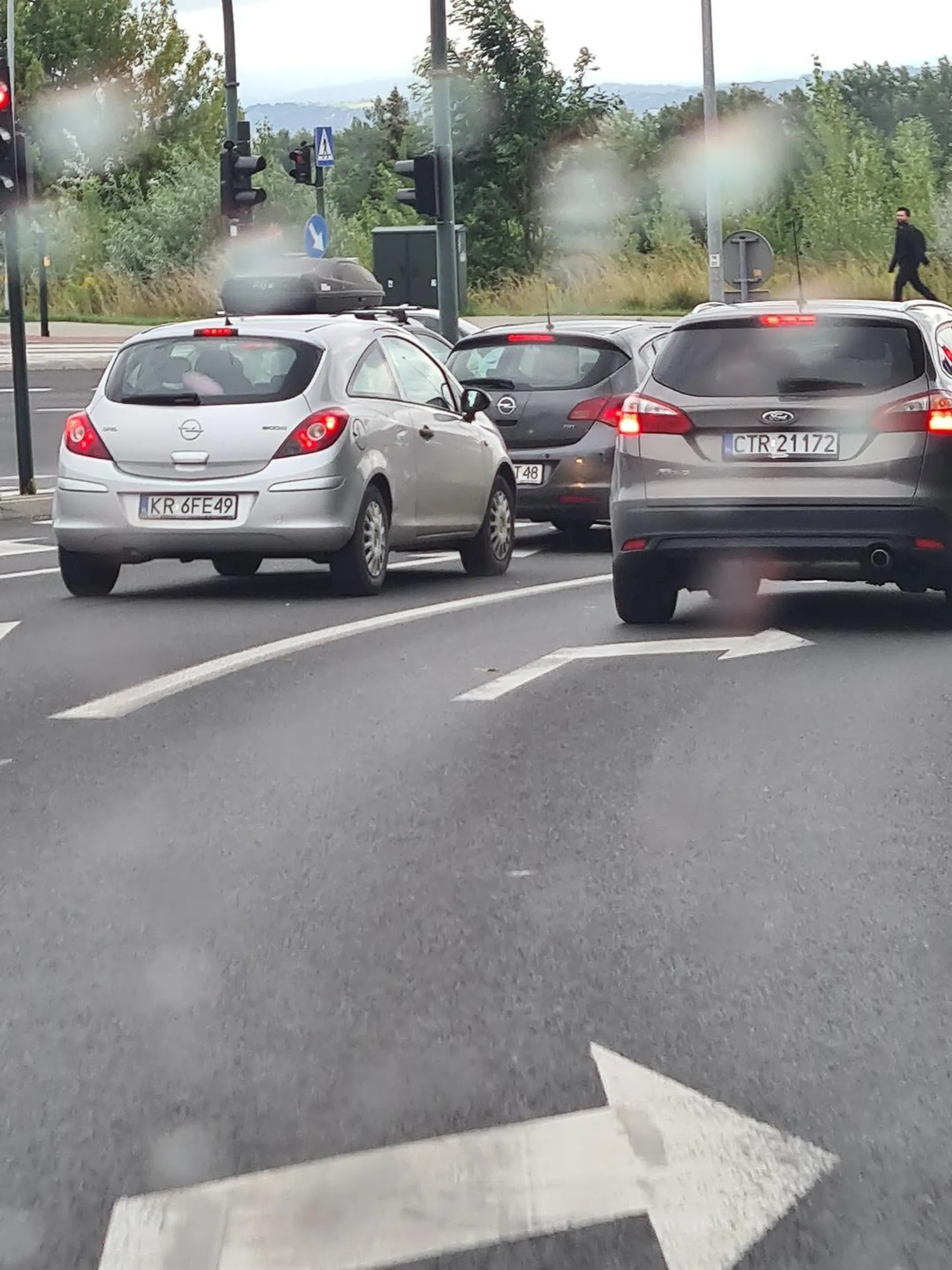 Kierowca wymusza pierwszeństwo