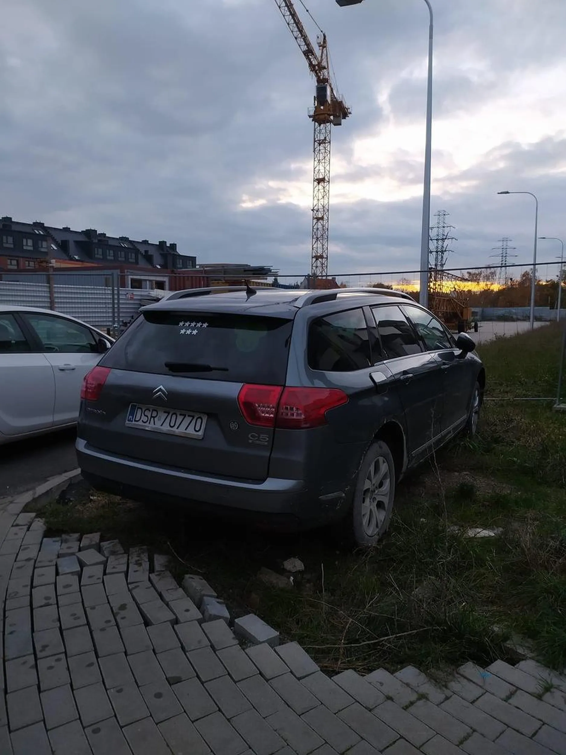 Mistrz parkowania na trawniku…