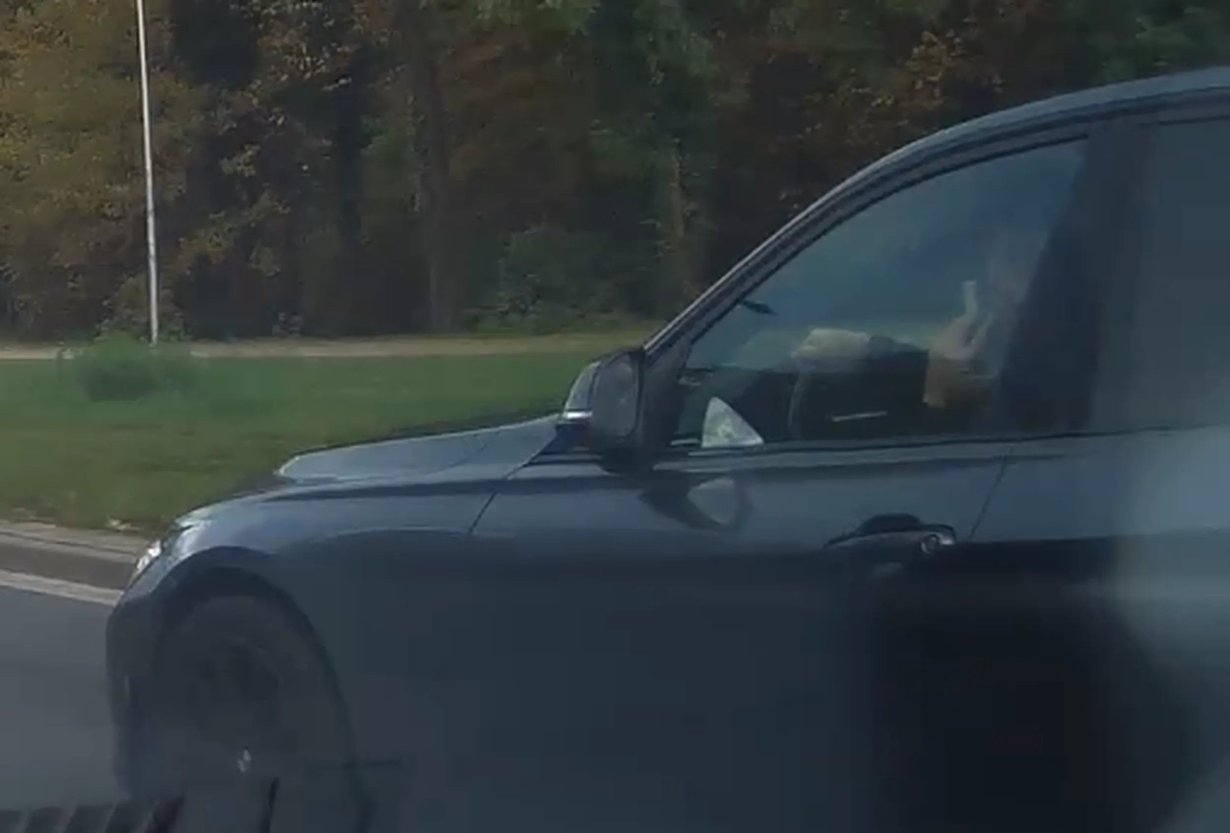 A kogo my tu mamy, oczywiscie leci na agresje drogowa