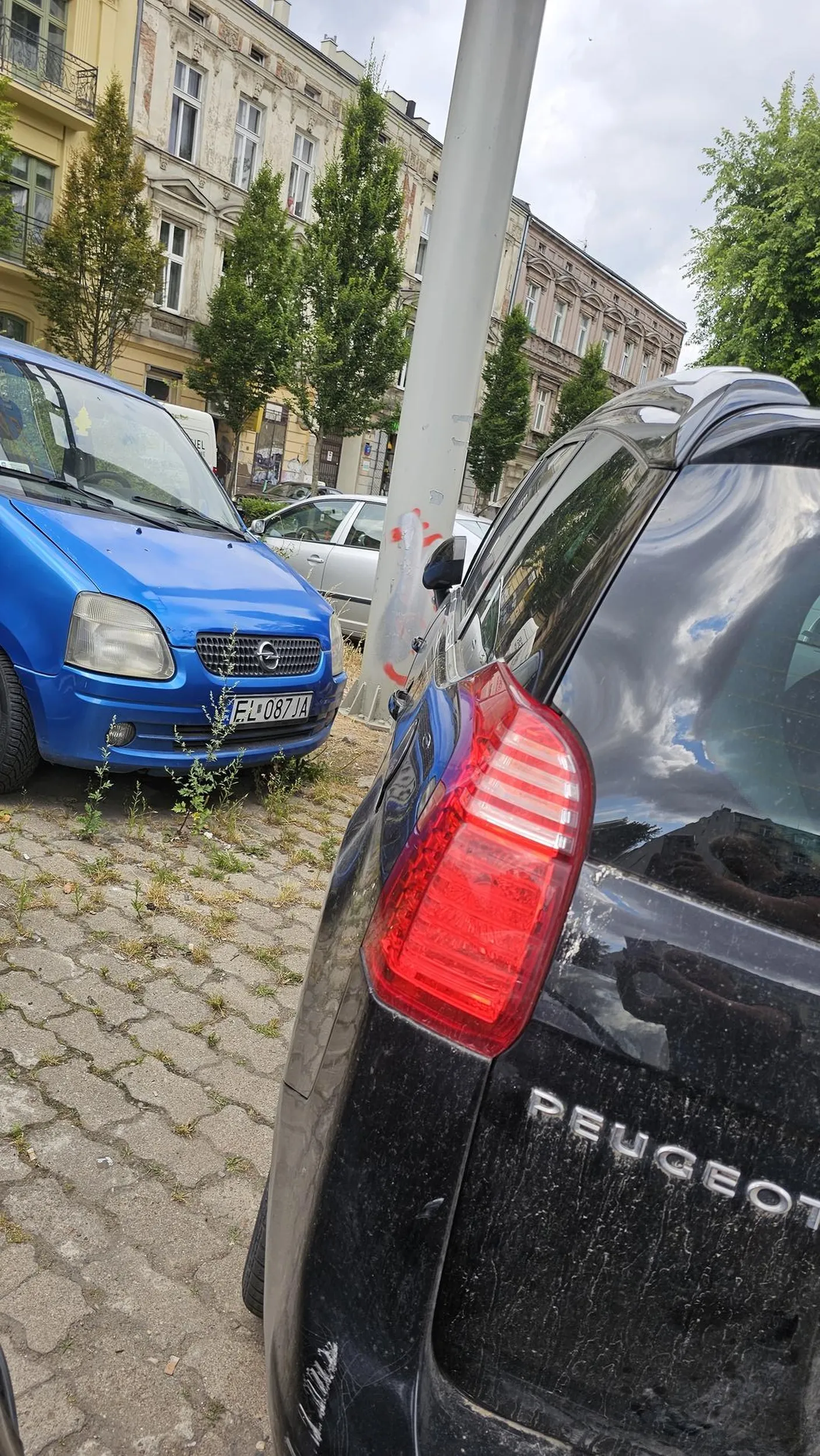 Po co poszukać miejsca przecież można stanąć gdzie die chce