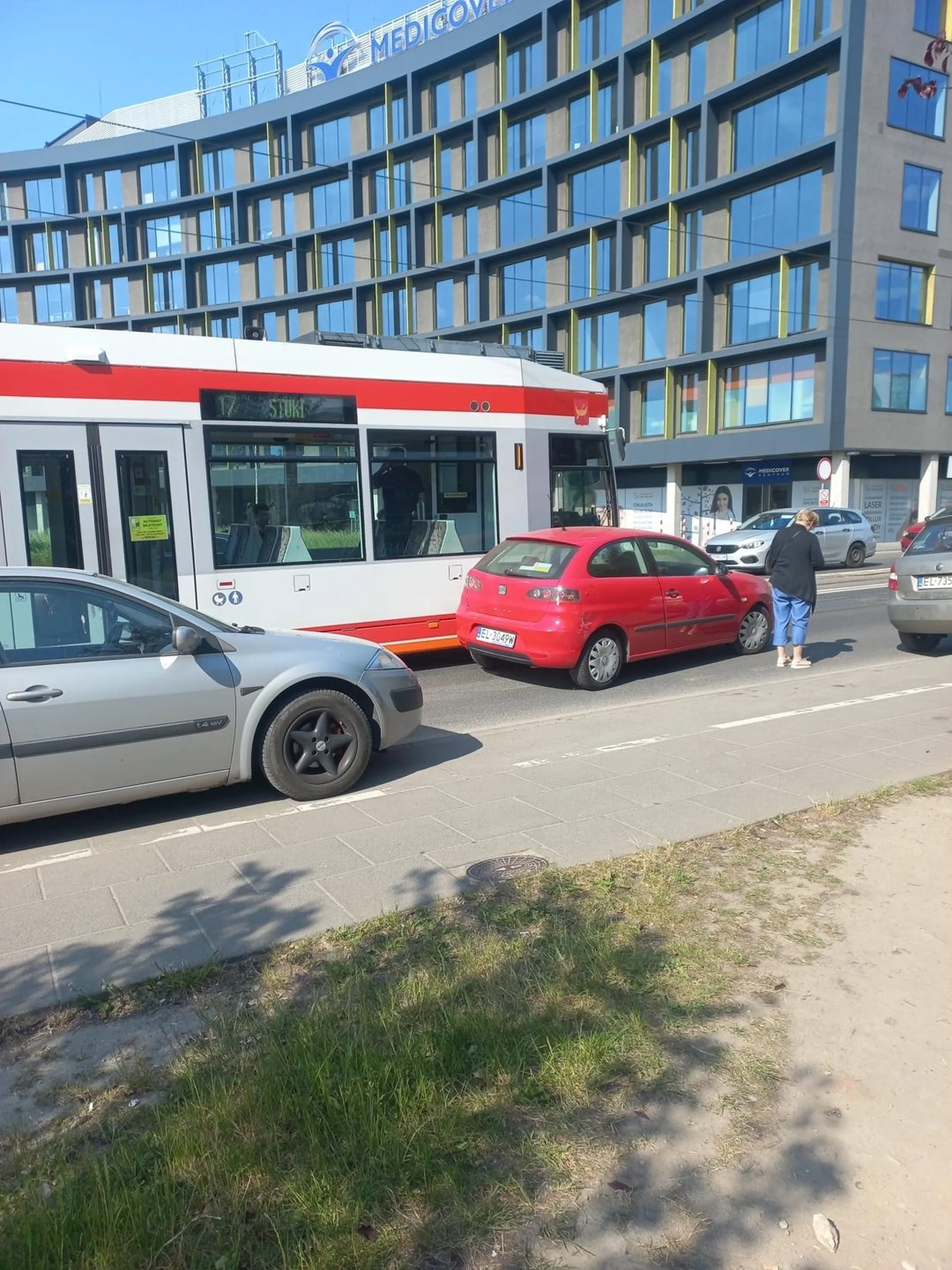 Wjerzdża typiara w tramwaj