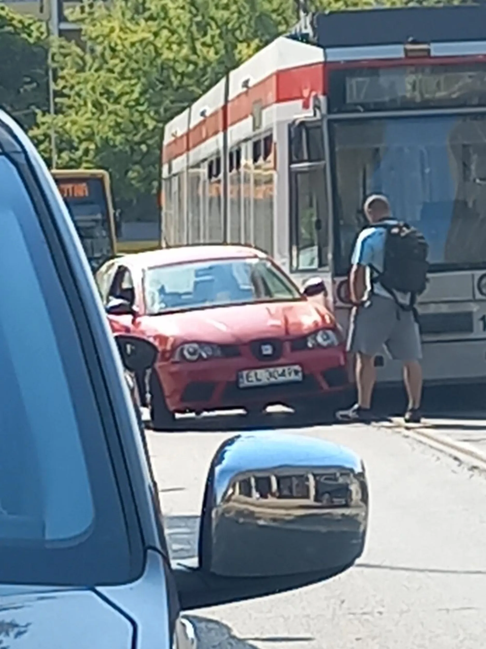 Wjerzdża typiara w tramwaj