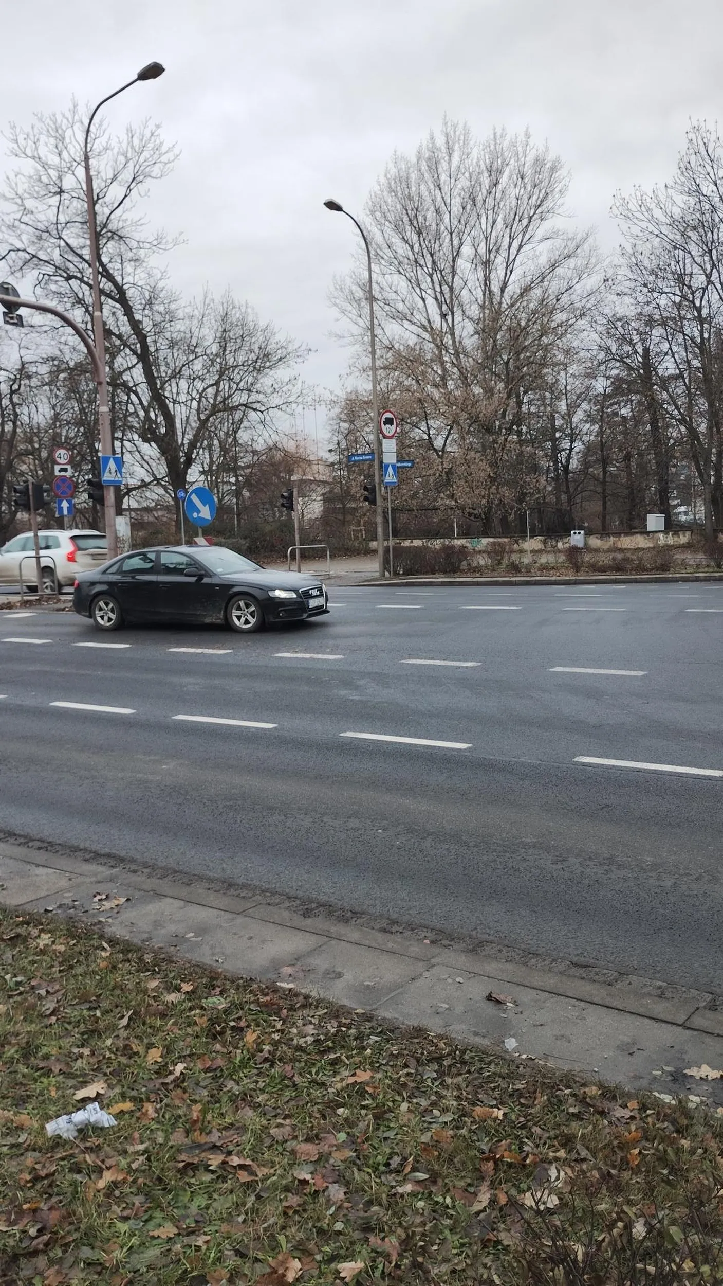 Burak, spieszy mu się. Nie chce czekać na lewoskręcie w sznurze aut. Wymija wszystkich i staje pierwszy przed sygnalizatorem.