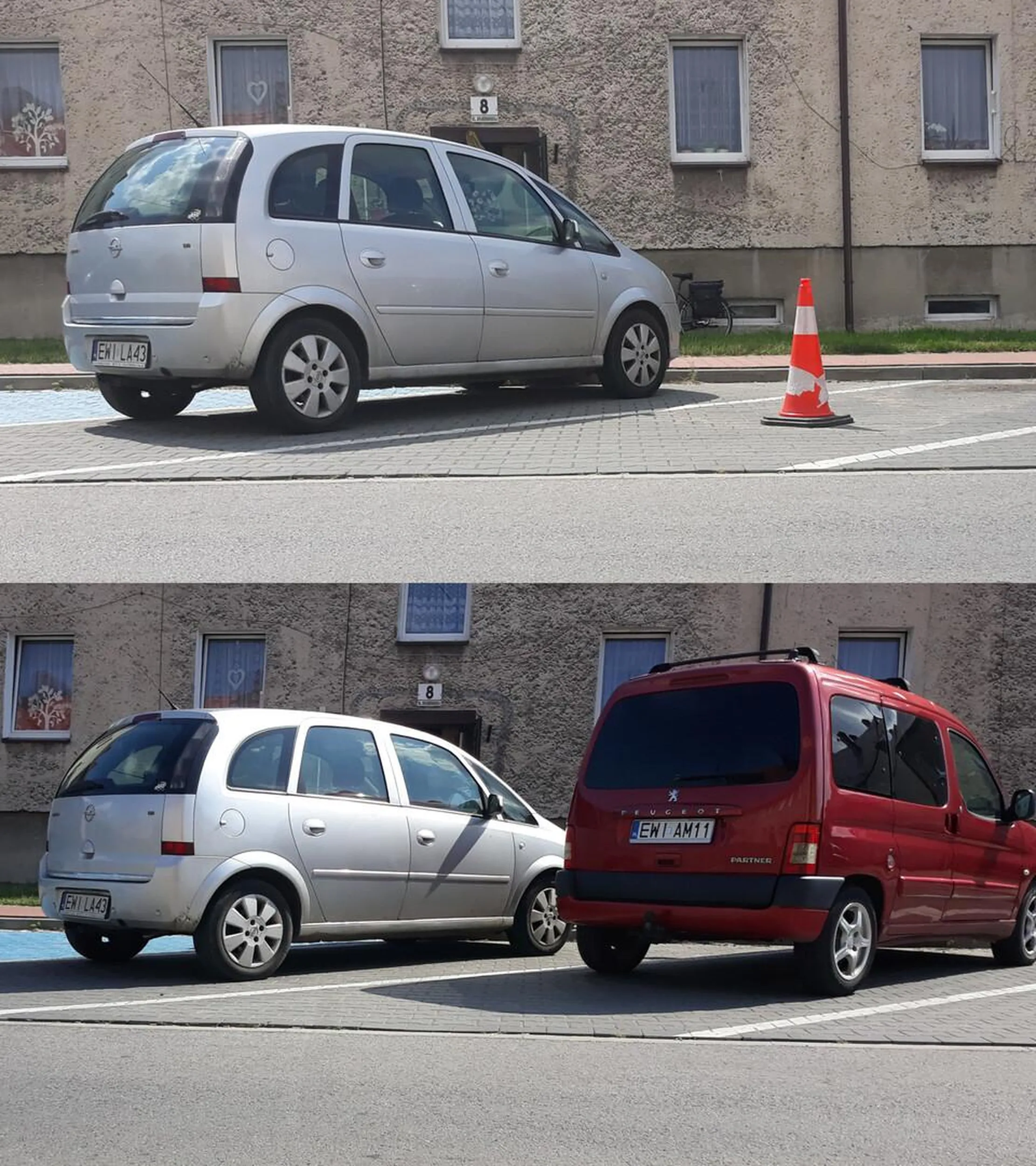 Nie wiedziałem, że tak można. Używanie pachołka drogowego (znak U-23) na drodze publicznej, przez osobę prywatną/nieupoważnioną, do celów osobistych. Zajmowanie miejsca parkingowego na drodze publicznej w sposób nielegalny, utrudnianie ruchu na drodze publicznej w strefie zamieszkania, pozbawiając innych kierowców do prawa korzystania z przestrzeni publicznej.