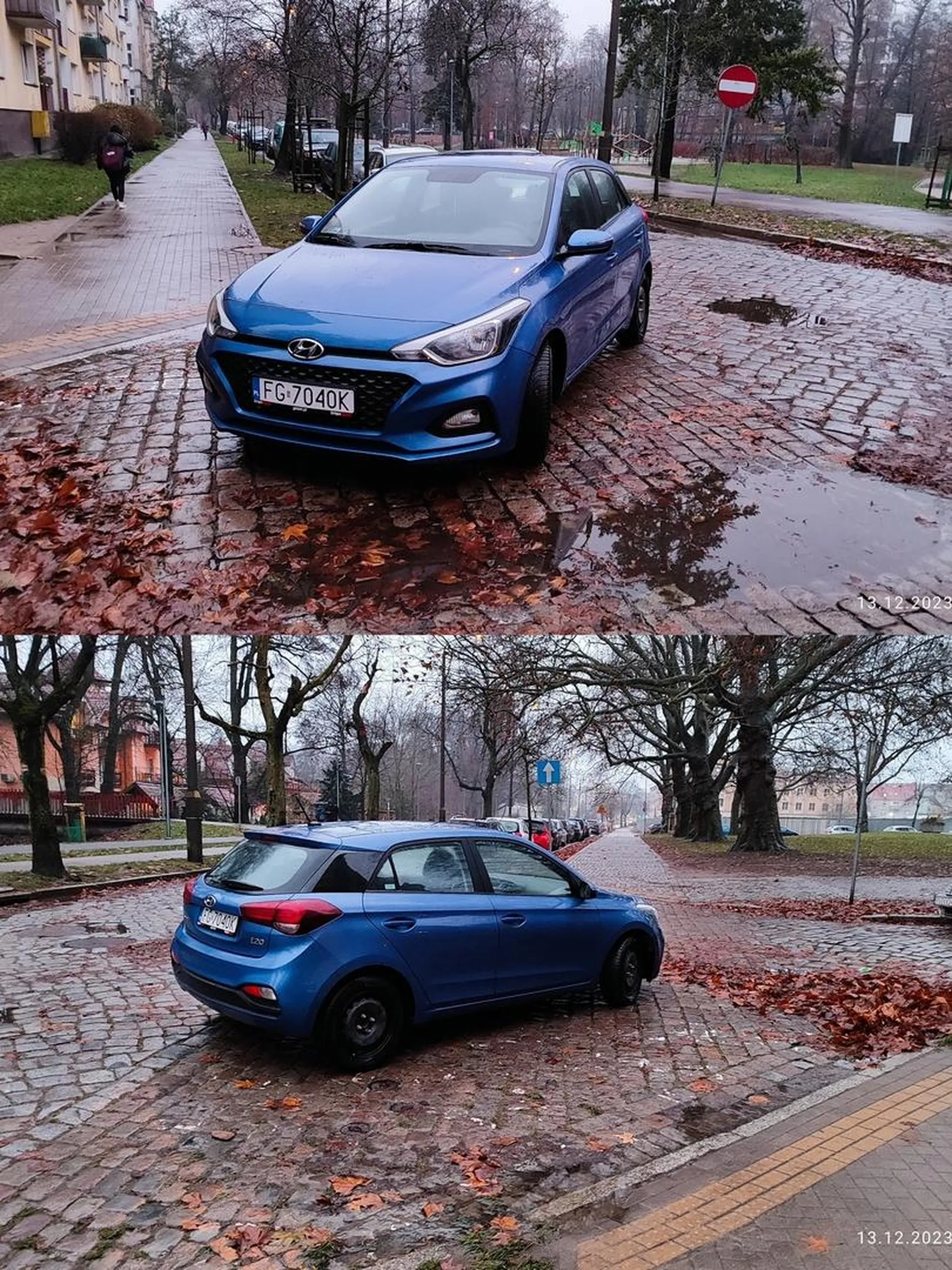 Nic dodać nic ująć, parkowanie na środku skrzyżowania