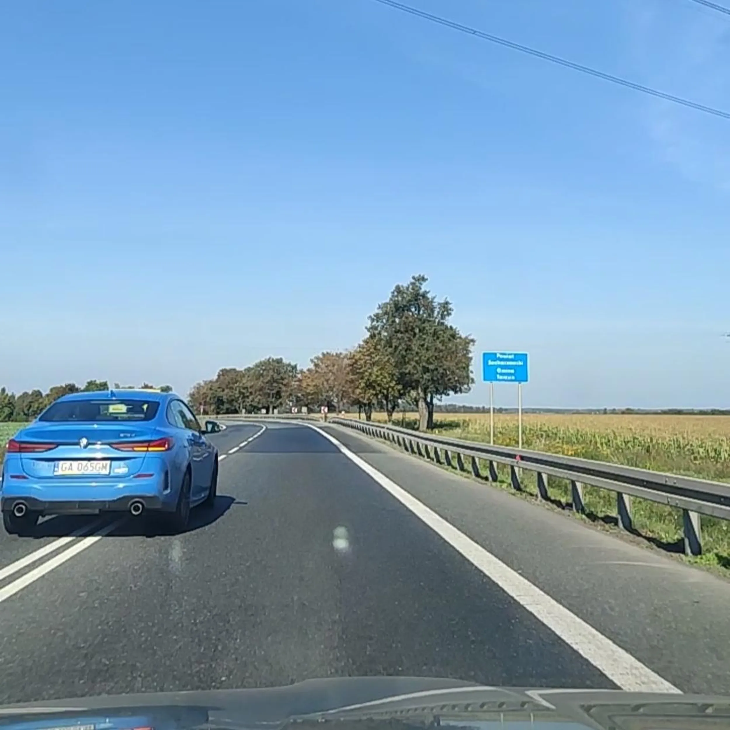 brawo ty, podwójna ciągła, skrzyżowanie....