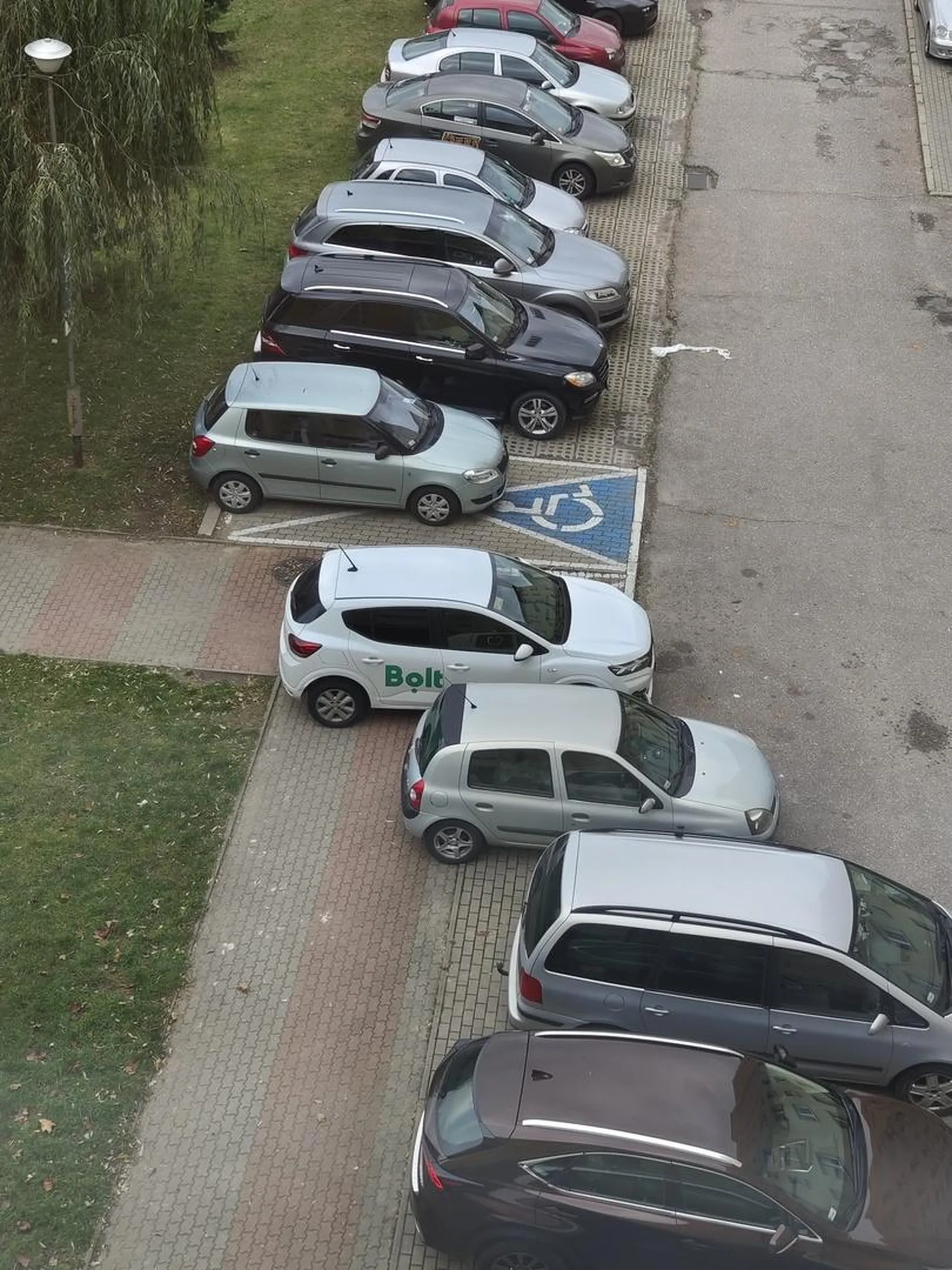 No kutas z waty co parkować nie potrafi. Zawsze na chodniku i na przejściu, że trzeba trawnikiem iść.