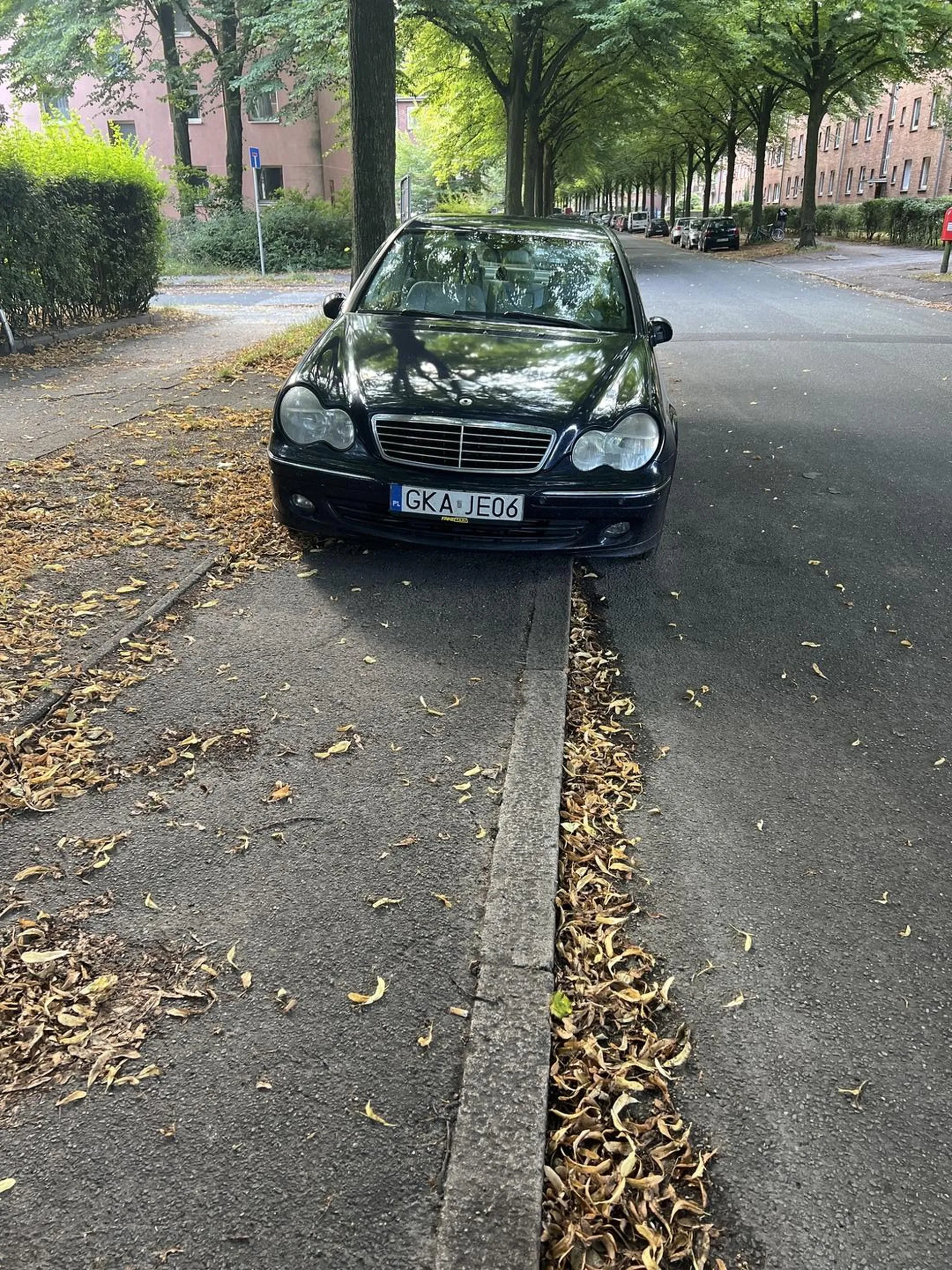 Wariat drogowy wyprzedza prawym pasem na przejściu dla pieszych