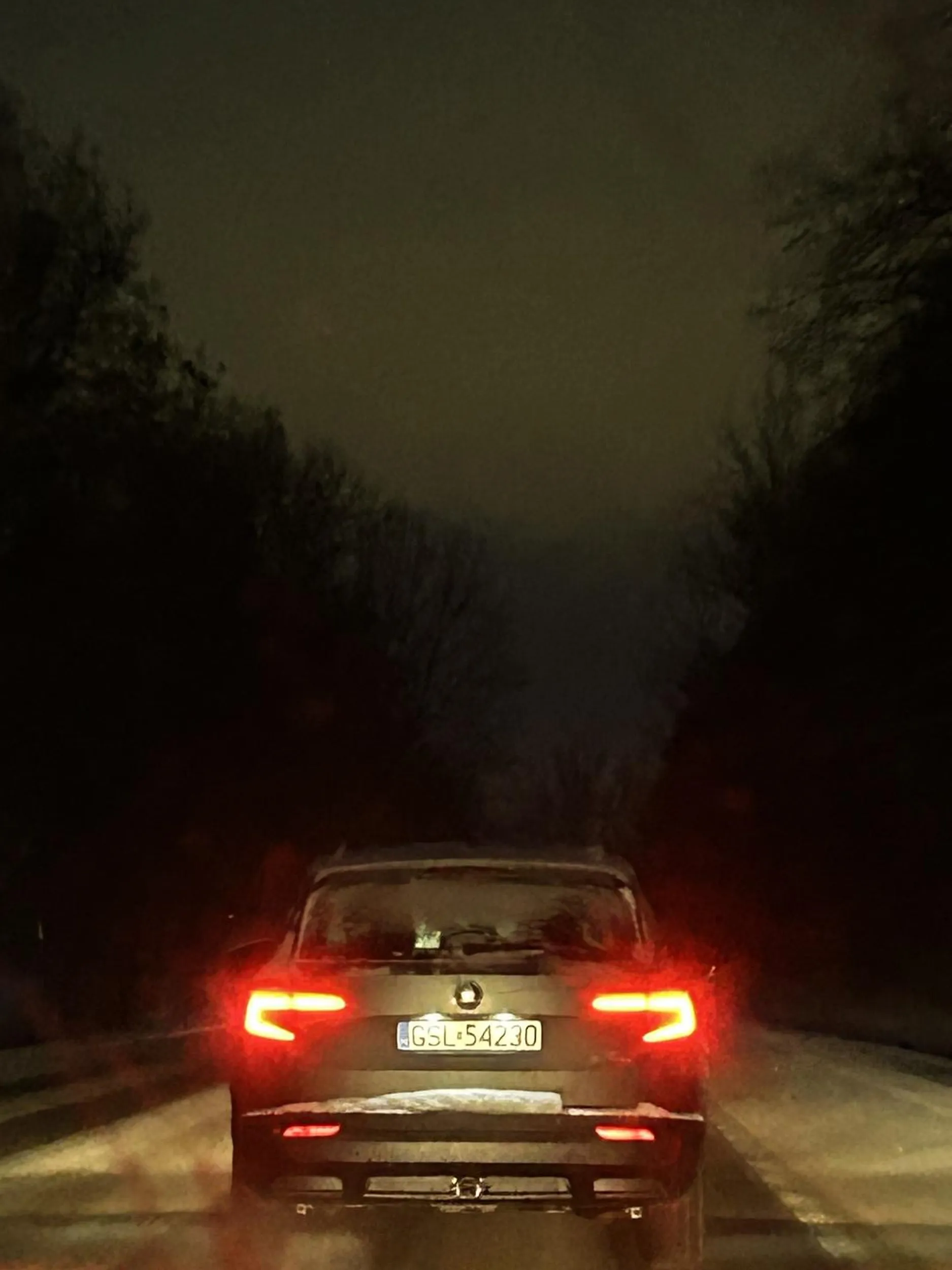 Kierowca wjechał na drogę krajową z zaśnieżonymi szybami i zaczał wtedy je odśnieżać.Jechał 40km/h przez 15 minut i torował drogę co stwarzało zagrozenie dla innych.